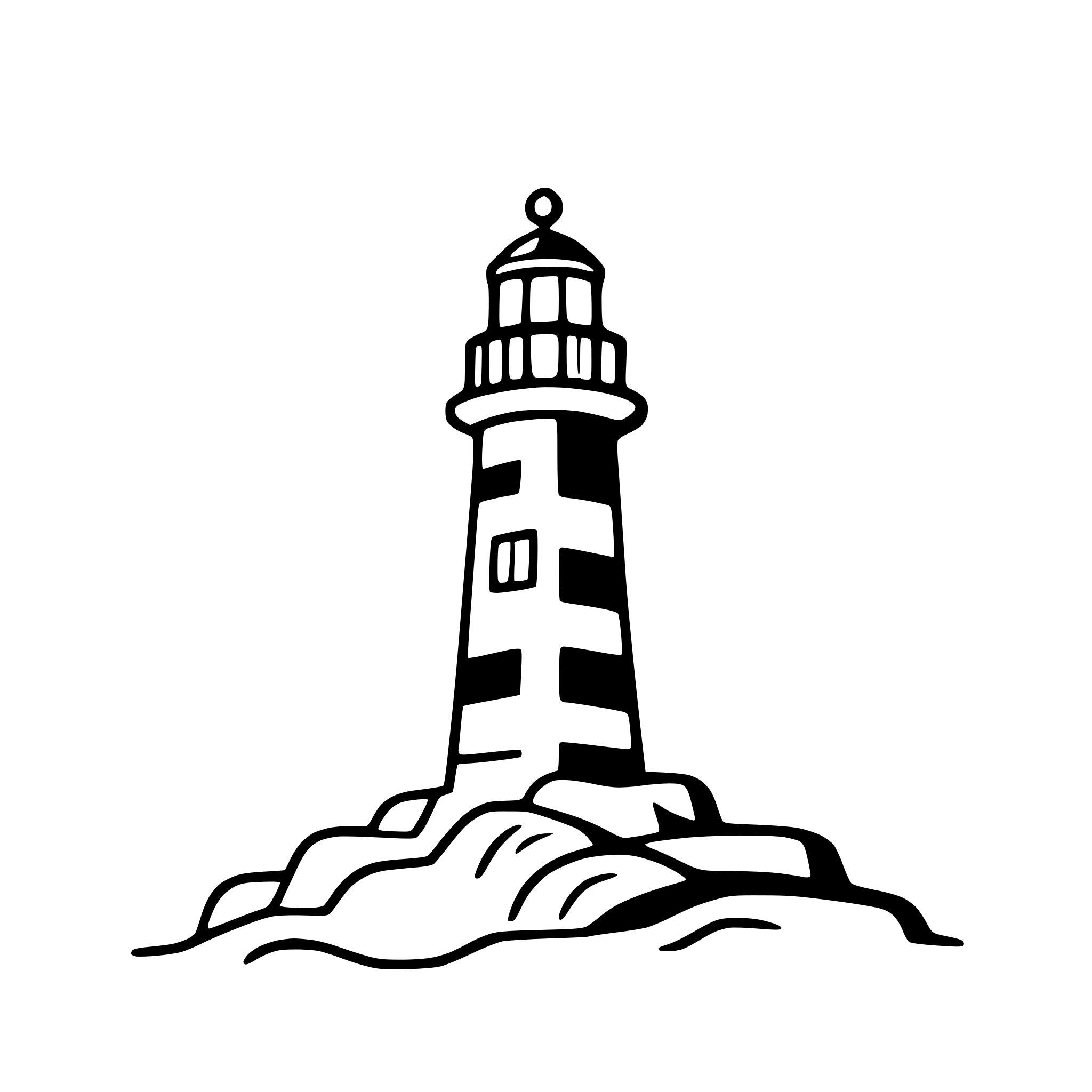 AI-generated SVG of 'lighthouse beam cutting through fog'