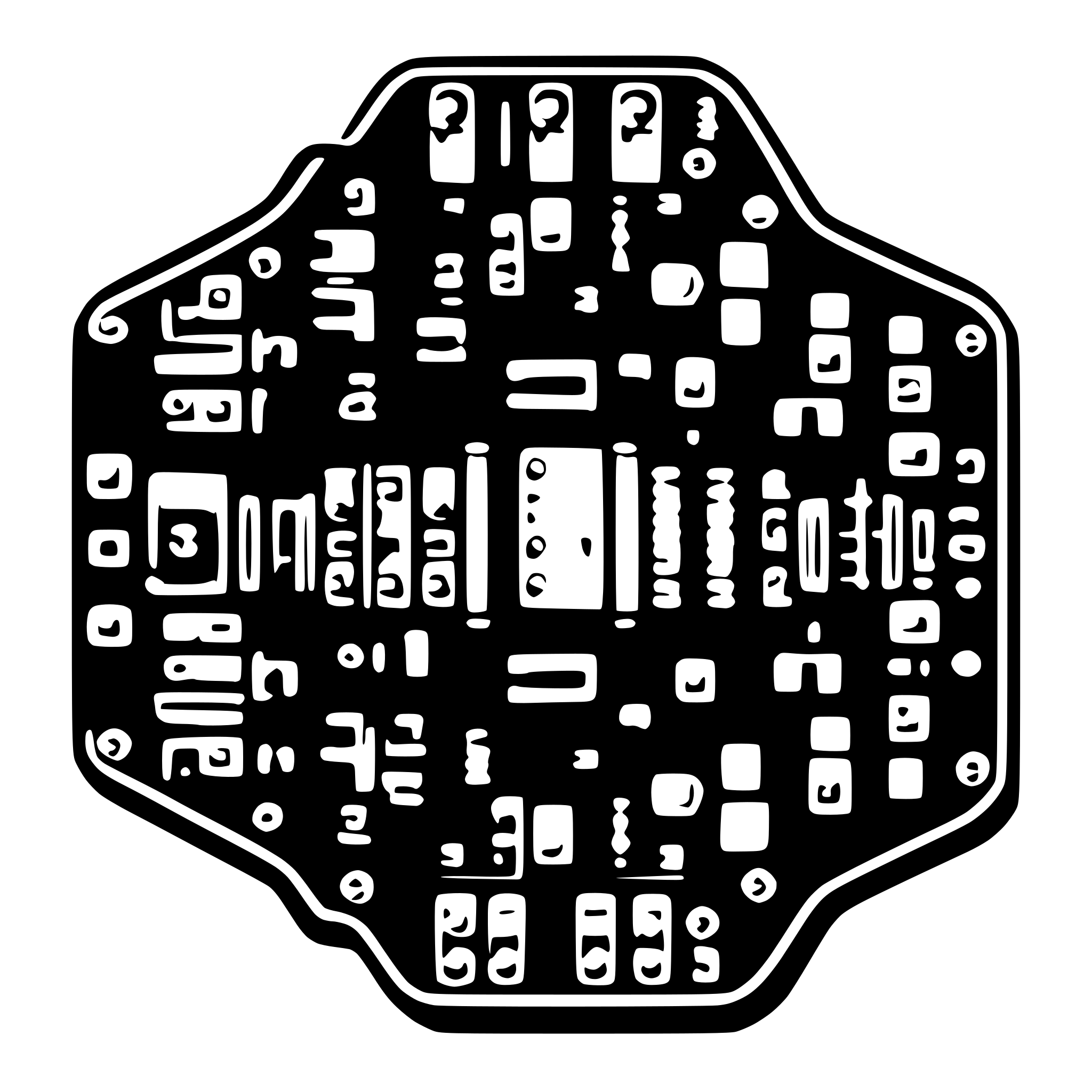 AI-generated SVG of 'simple circuit board'