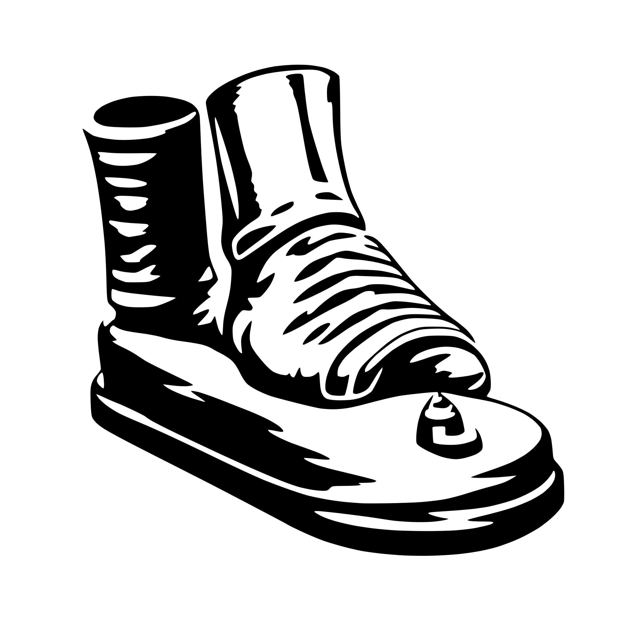 AI-generated SVG of 'footpring'