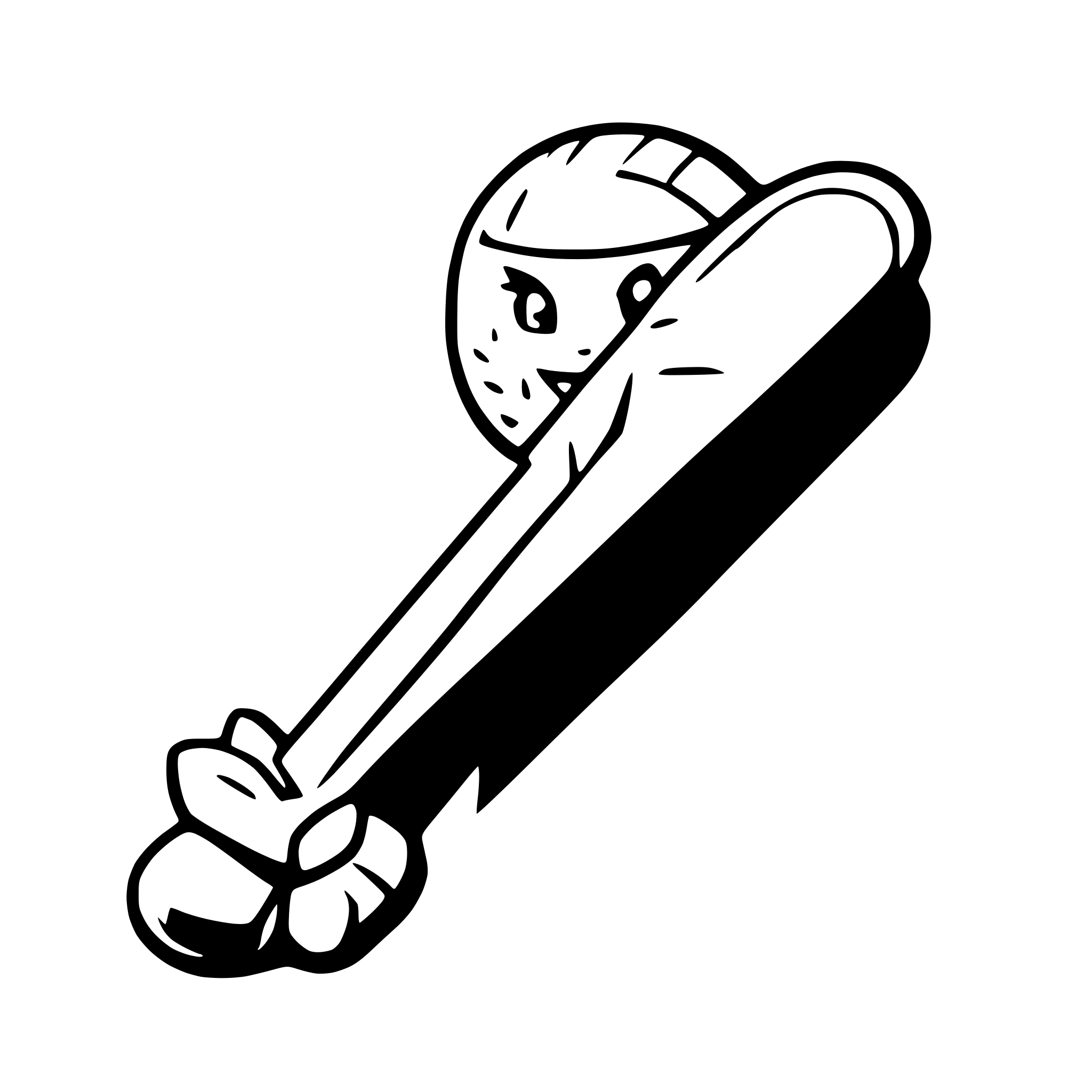 AI-generated SVG of a baseball bat