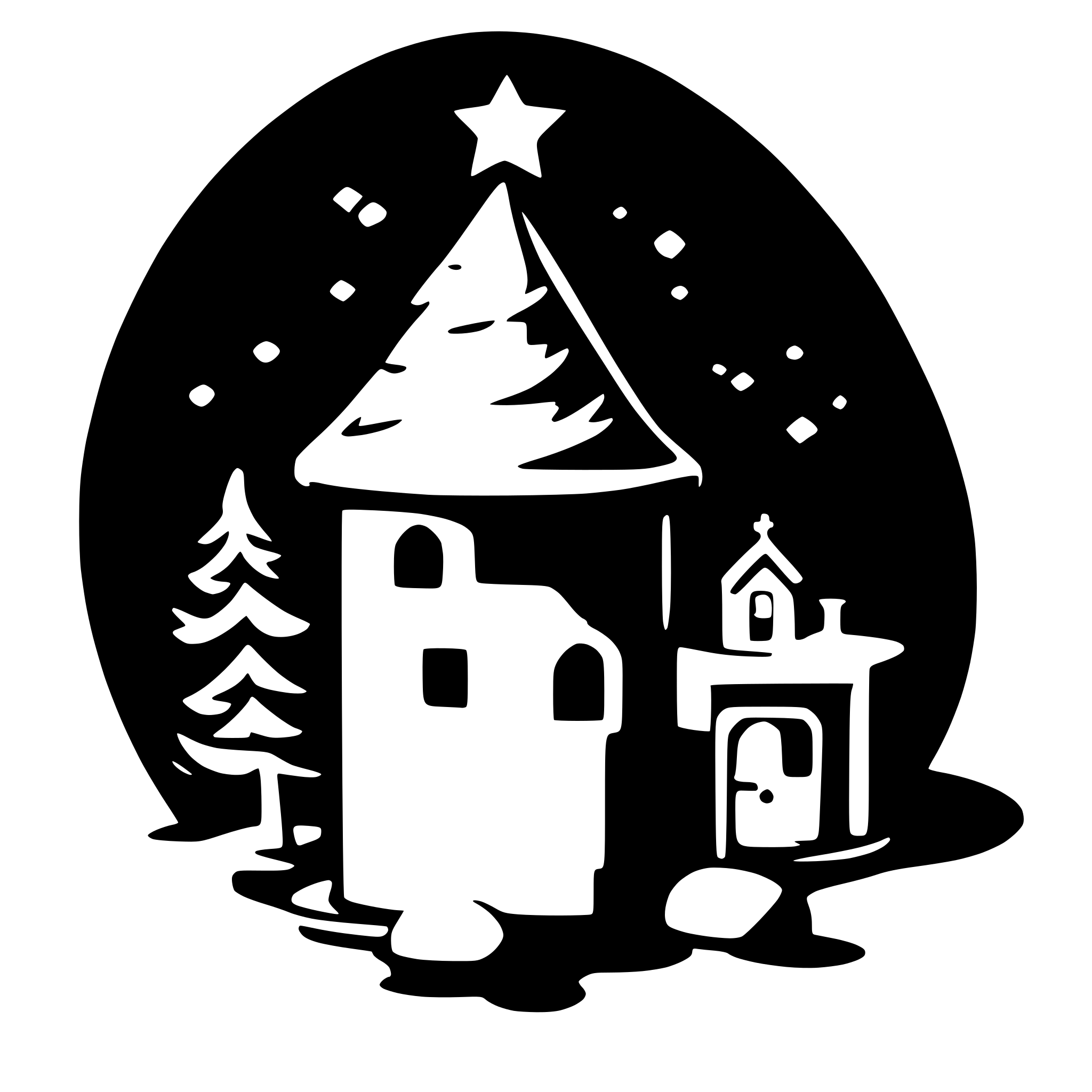 AI-generated SVG of a christmas