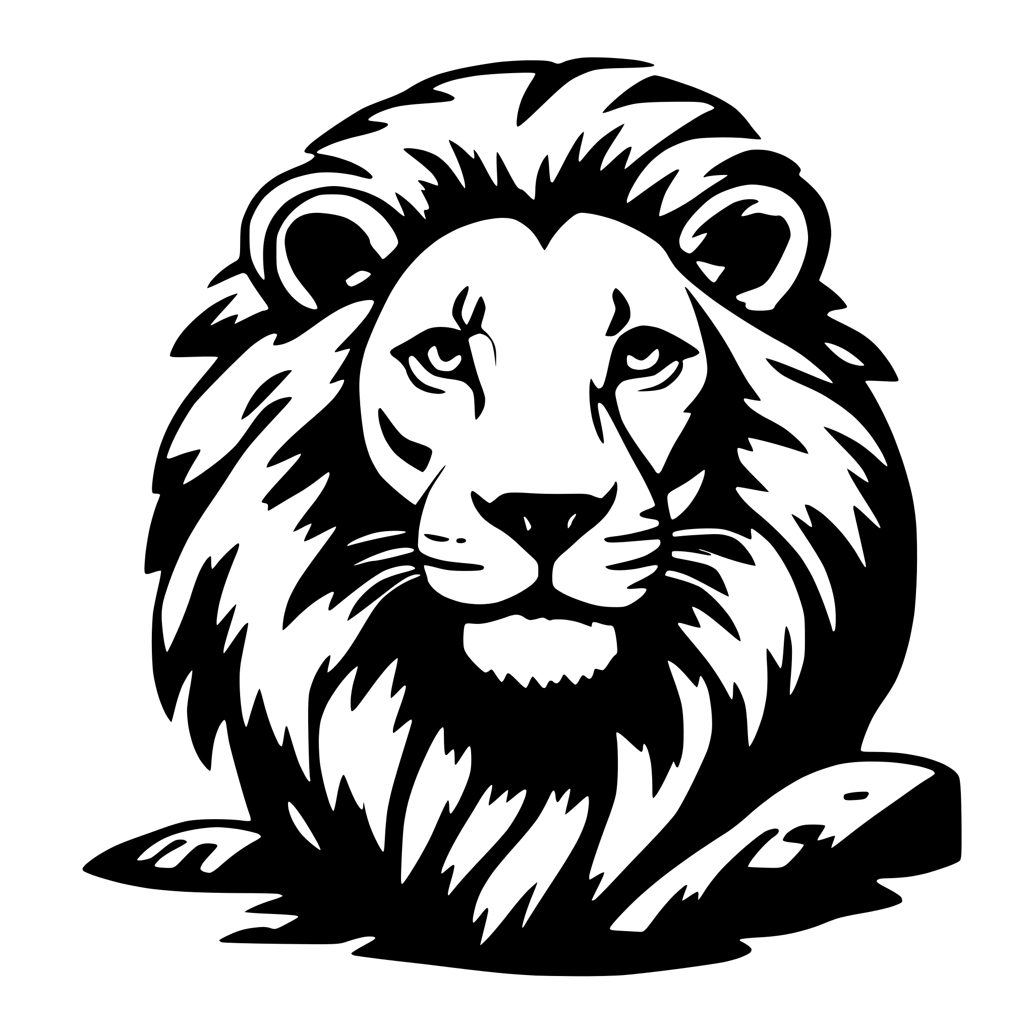 AI-generated SVG of a Lion