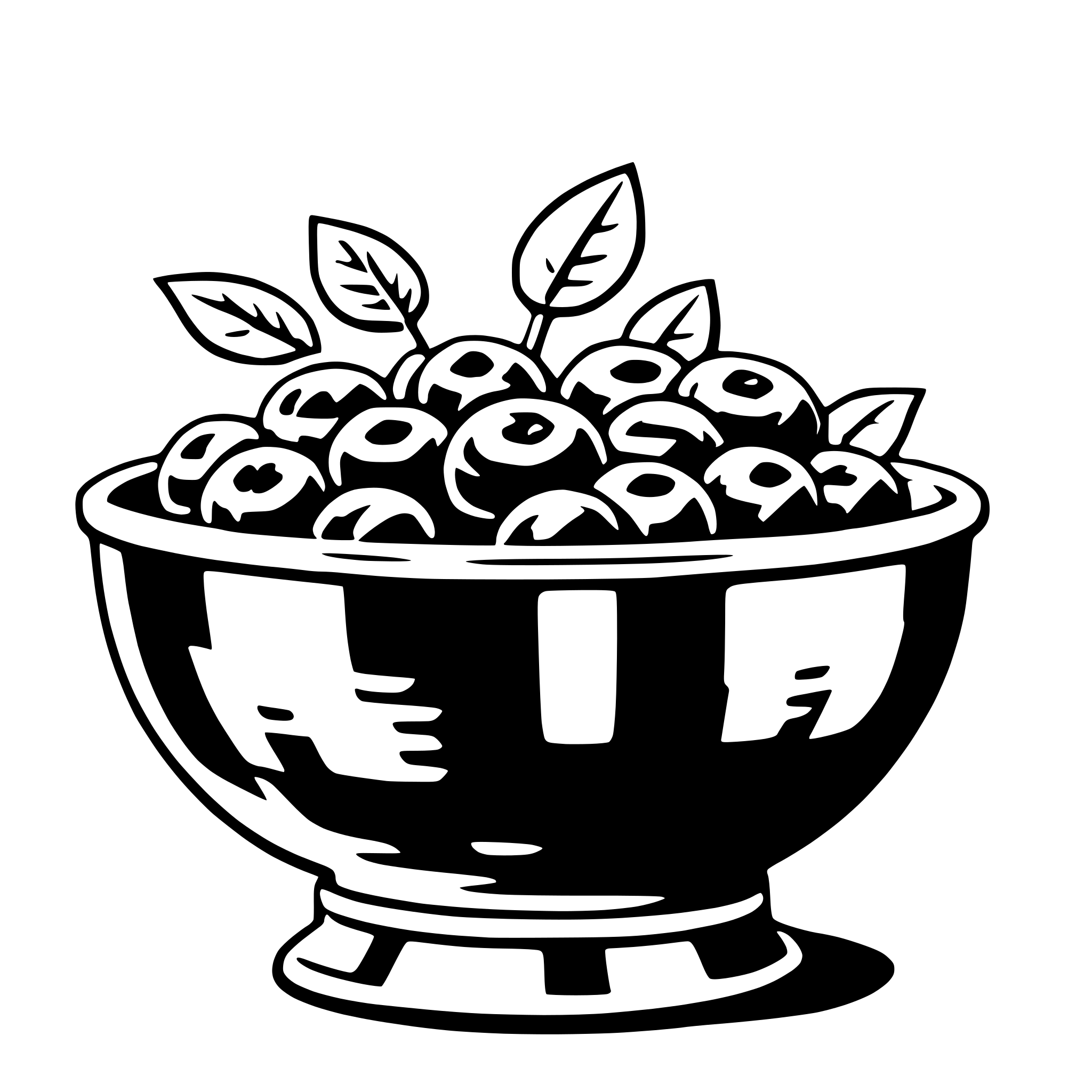 AI-generated SVG of 'punch bowl'