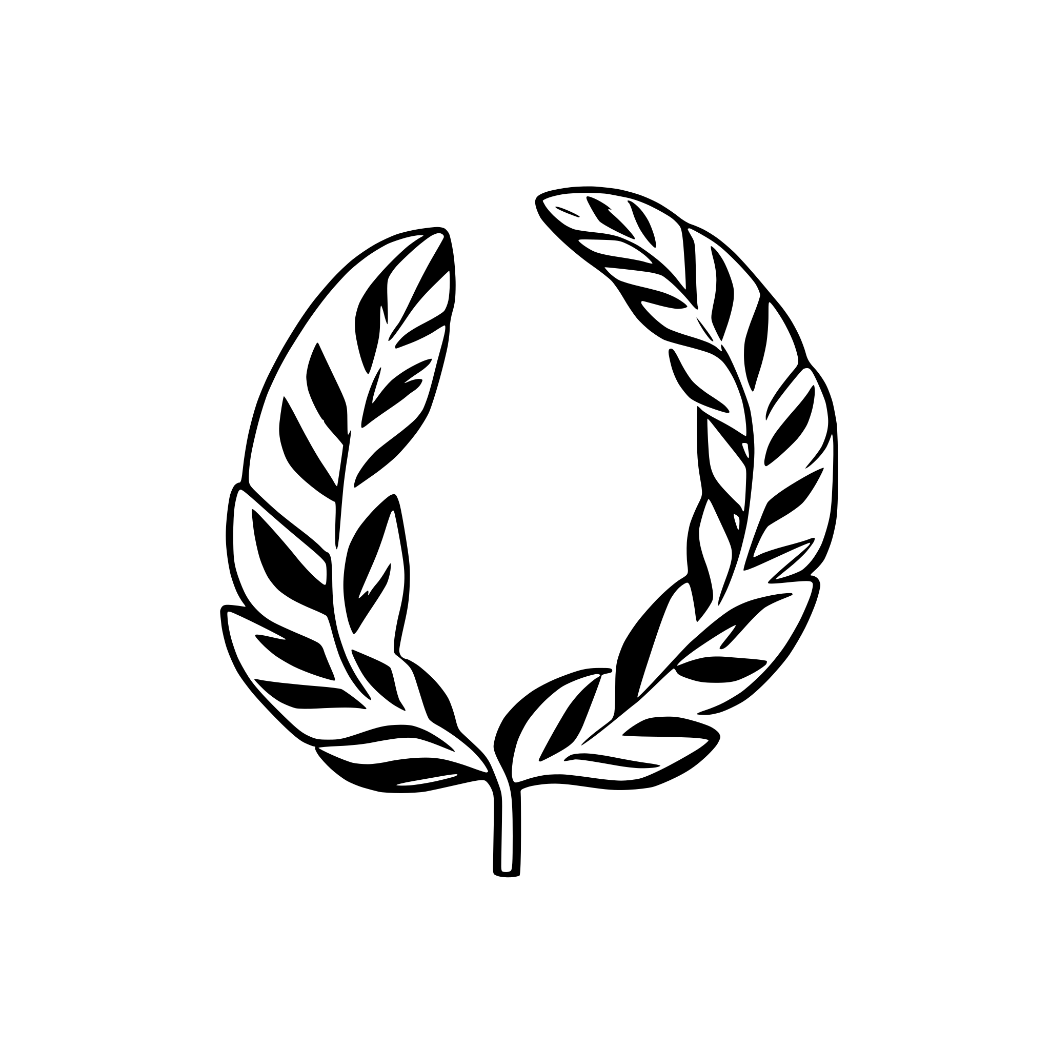 AI-generated SVG of 'laurel wreath'