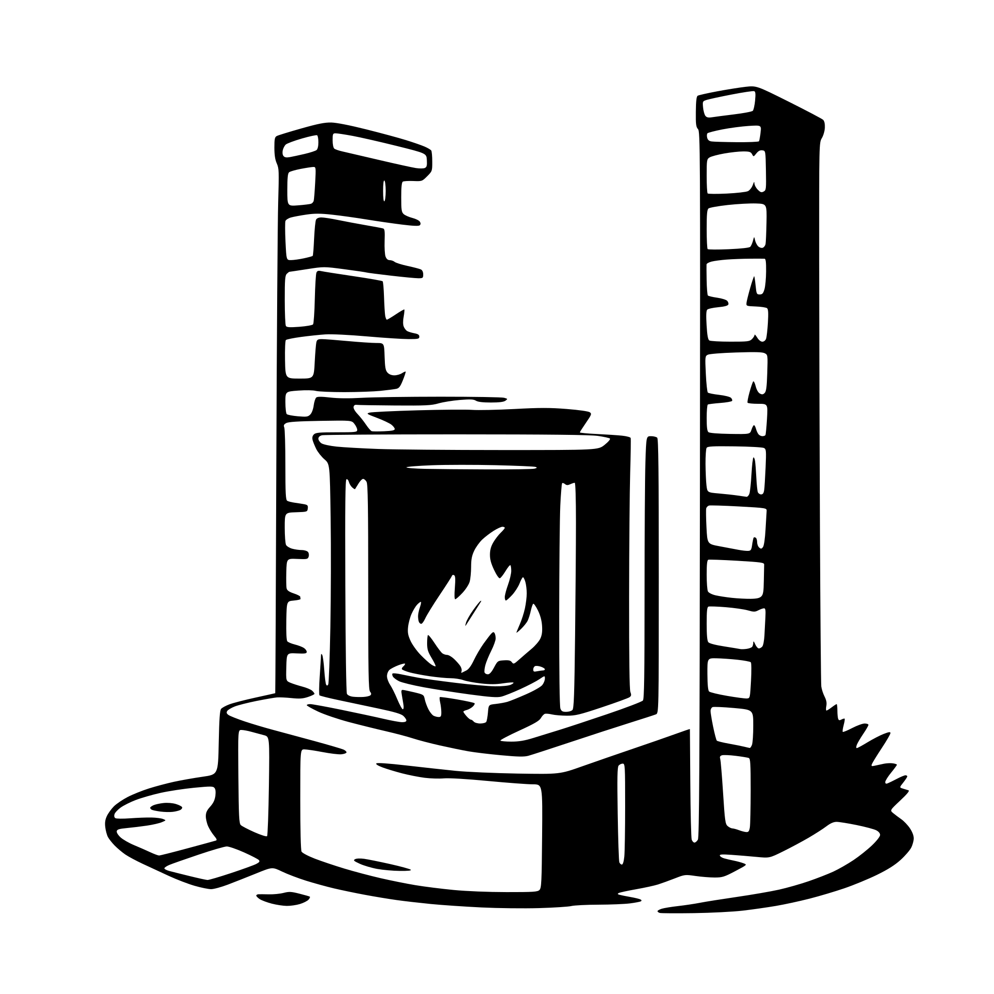 AI-generated SVG of a hearth