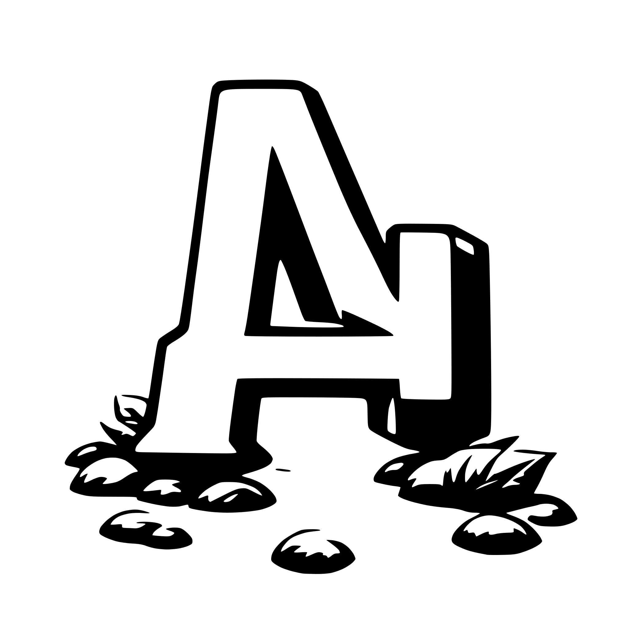 AI-generated SVG of a The letter A