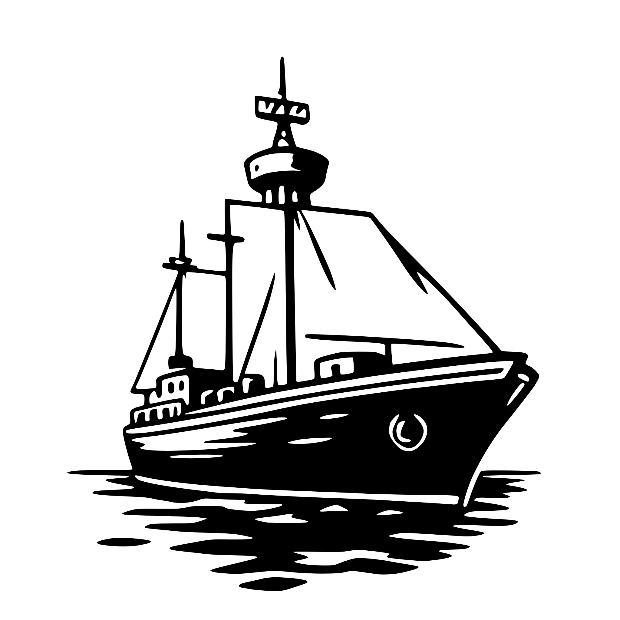 AI-generated SVG of 'ship'