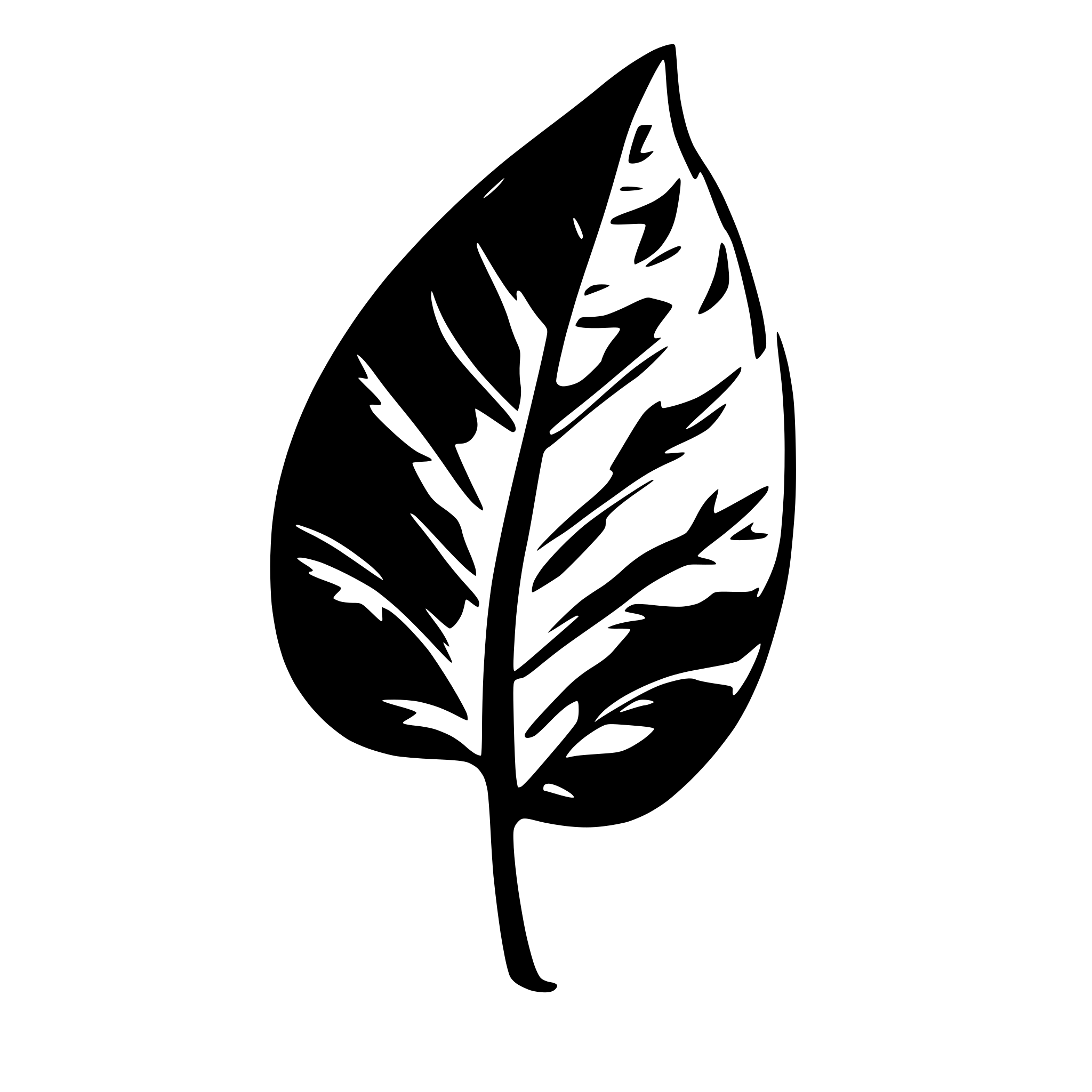 AI-generated SVG of 'single leaf with electronic circuit'