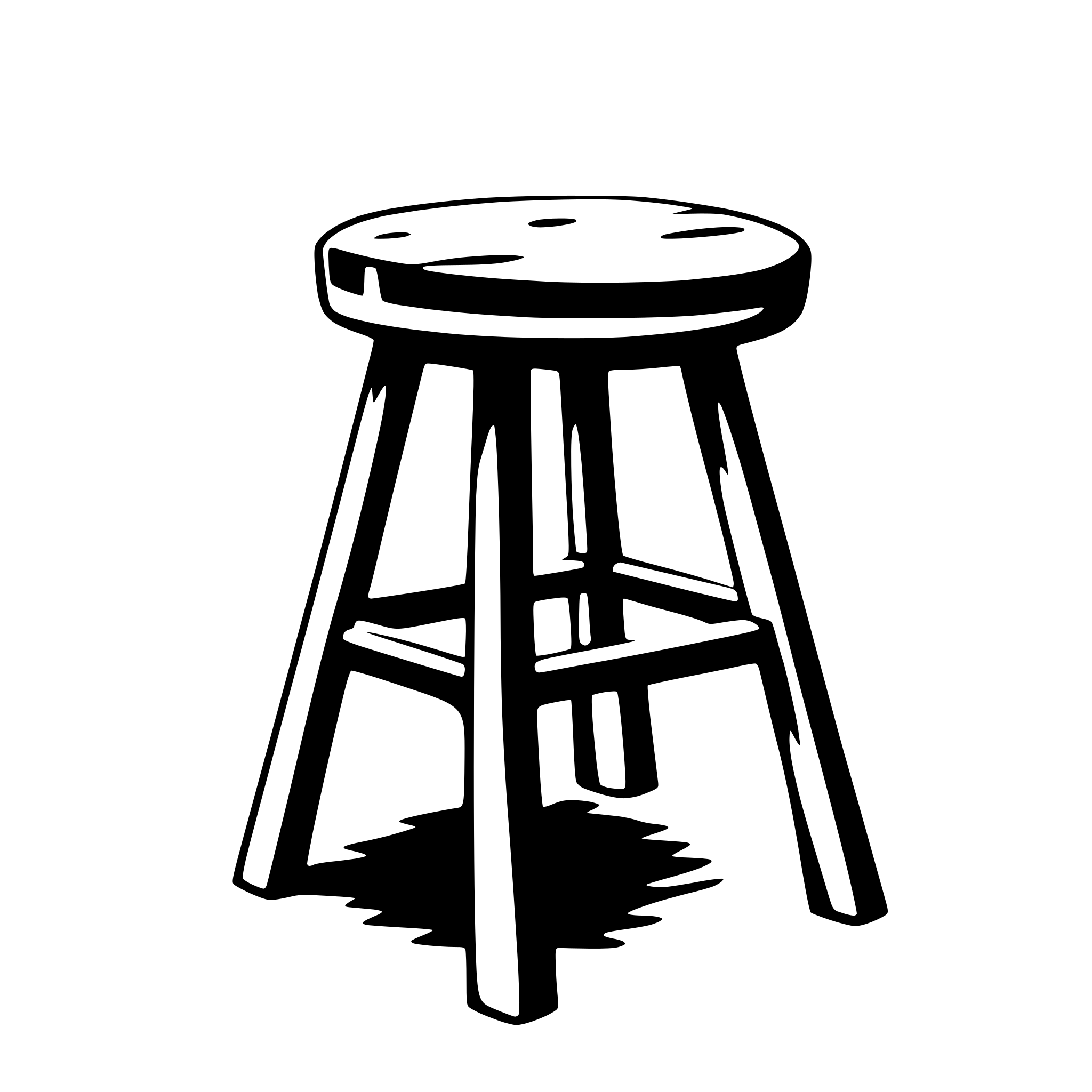 AI-generated SVG of a stool
