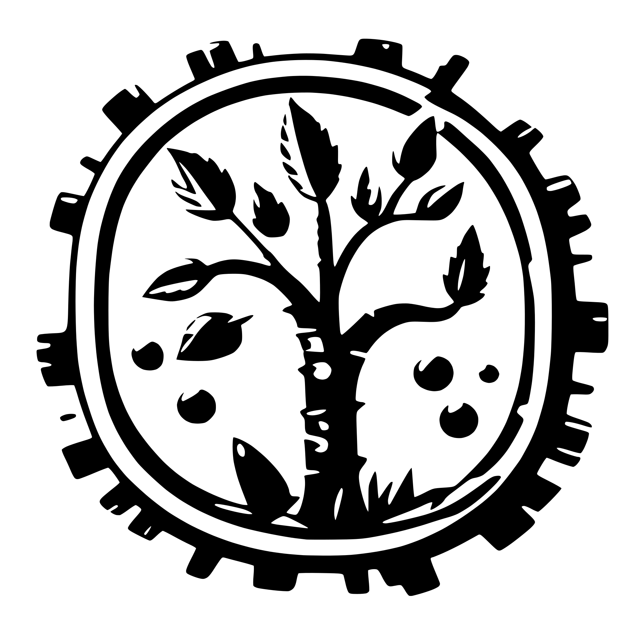 AI-generated SVG of a chaotyczne punkty i linie