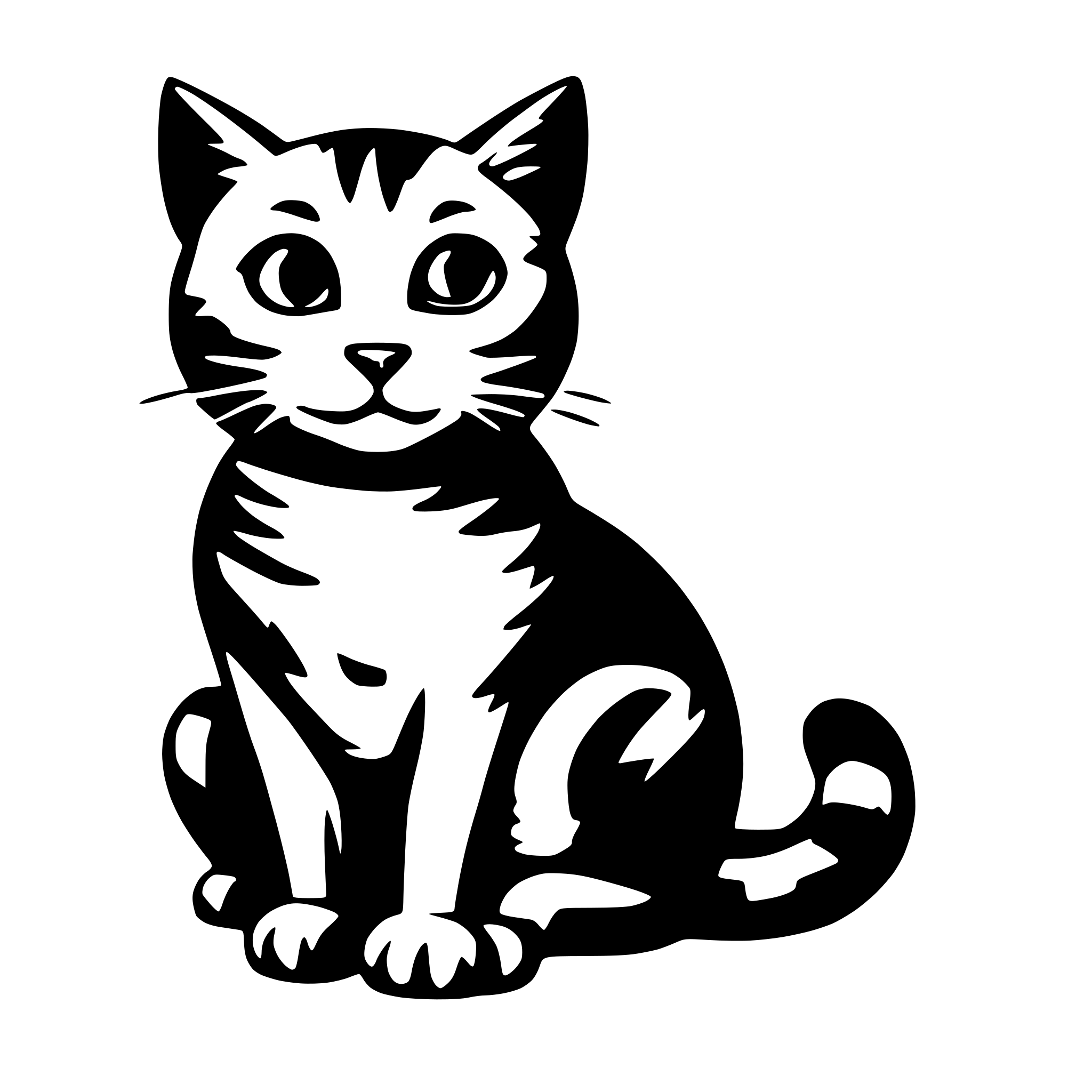 AI-generated SVG of 'cat'