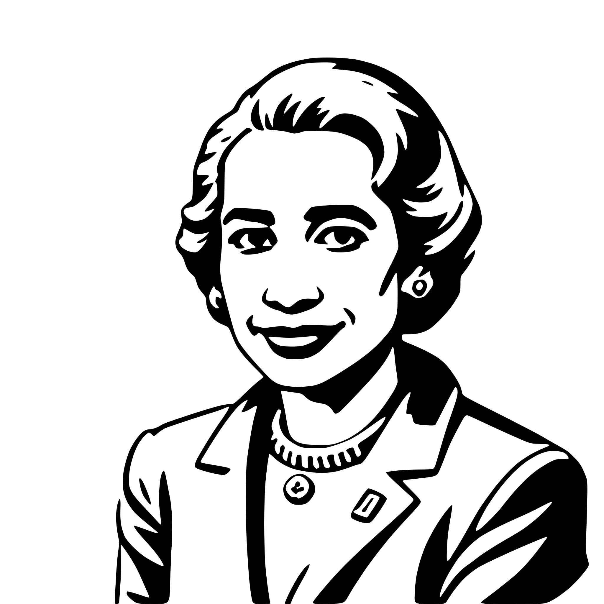 AI-generated SVG of a rosa parks
