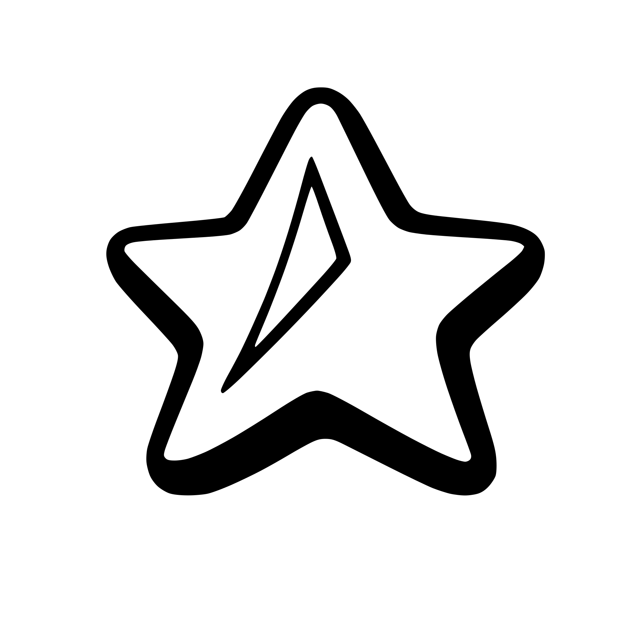 AI-generated SVG of a star