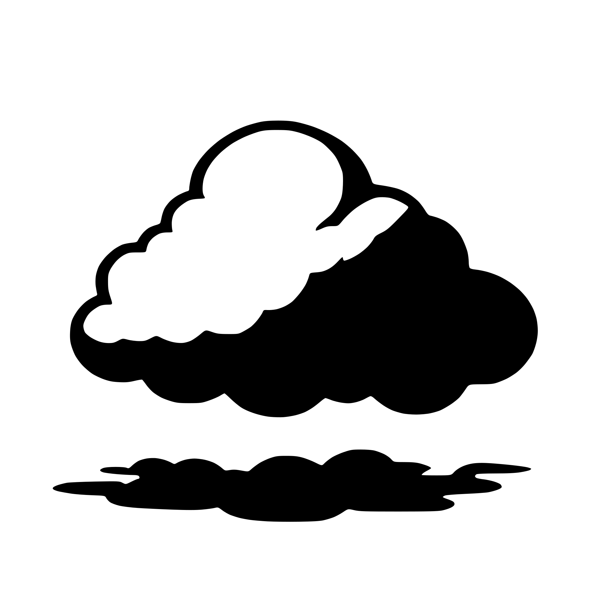 AI-generated SVG of 'snowy cloud'