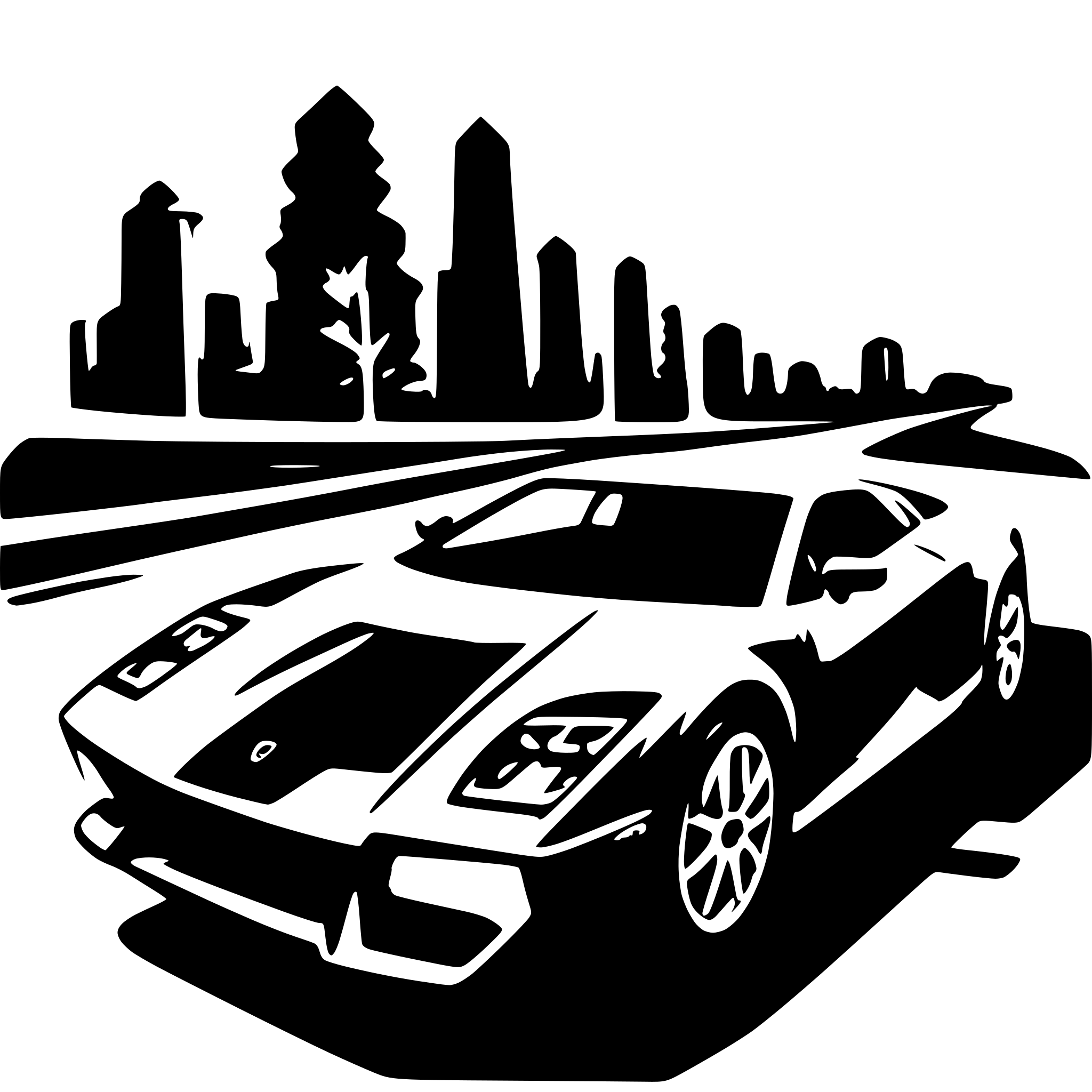 AI-generated SVG of 'lamborghini course'