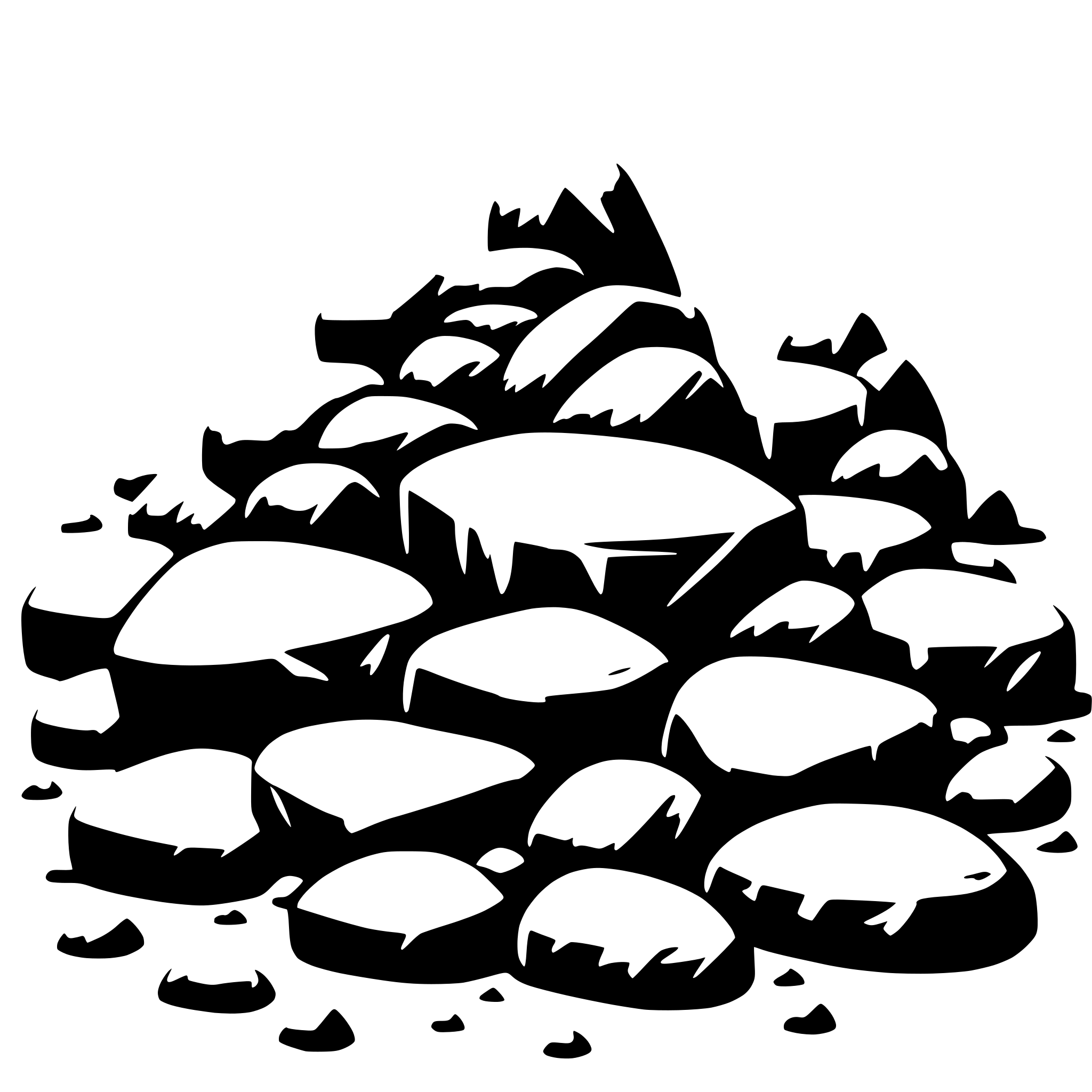 AI-generated SVG of 'Huge pile of stones'