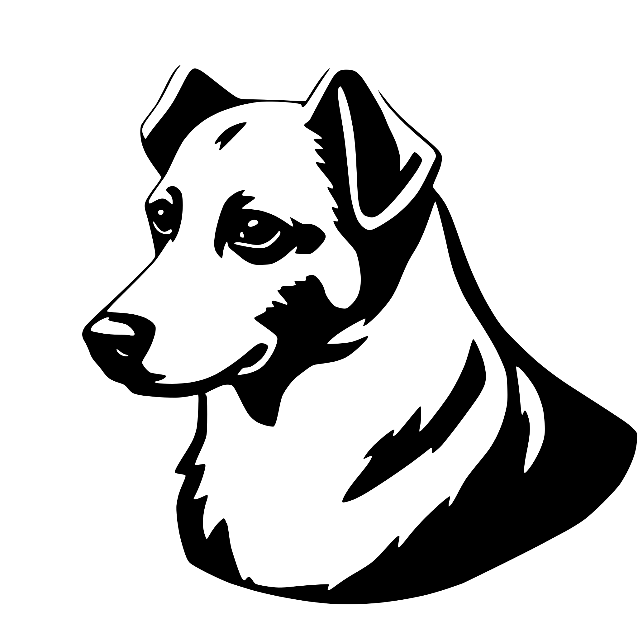 AI-generated SVG of a dog