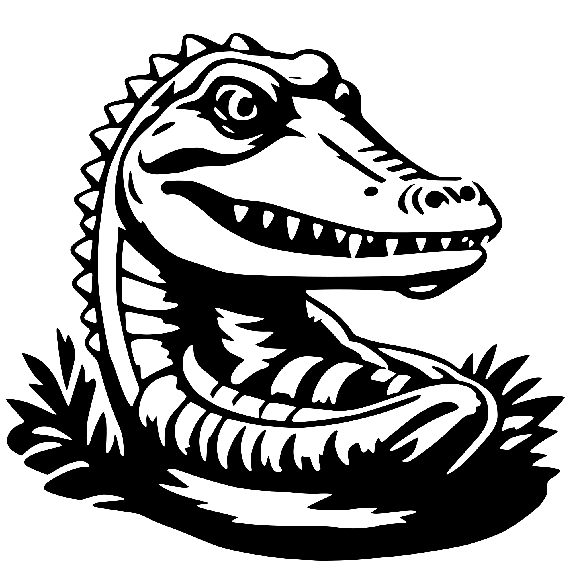 AI-generated SVG of 'florida gators'