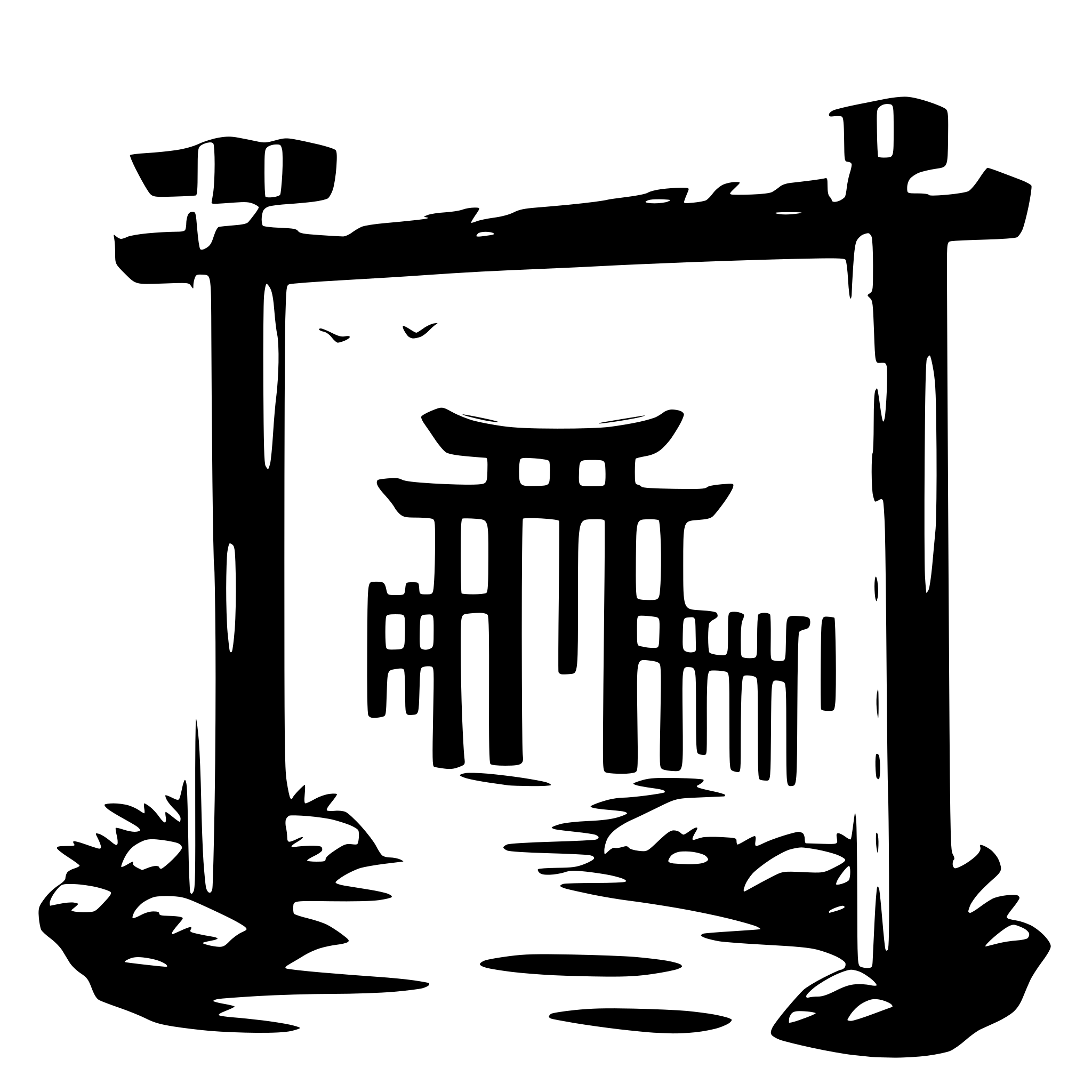 AI-generated SVG of 'a torii gate'