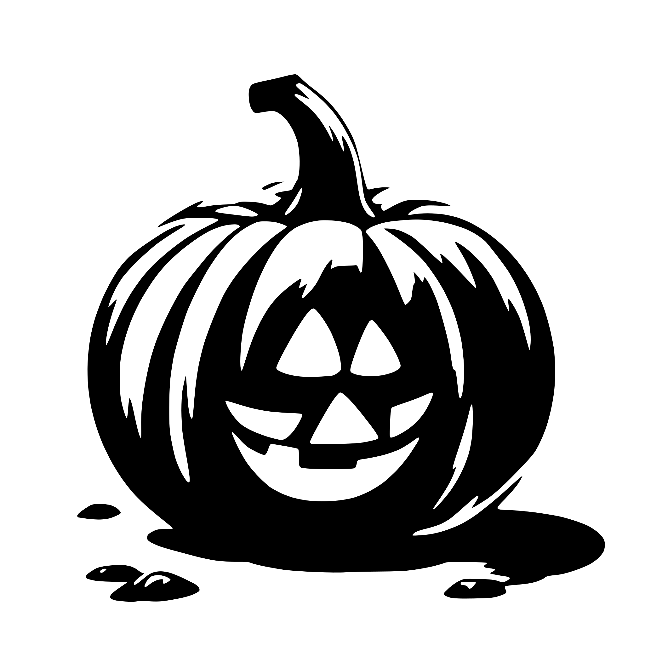 AI-generated SVG of a Halloweenpumpkin