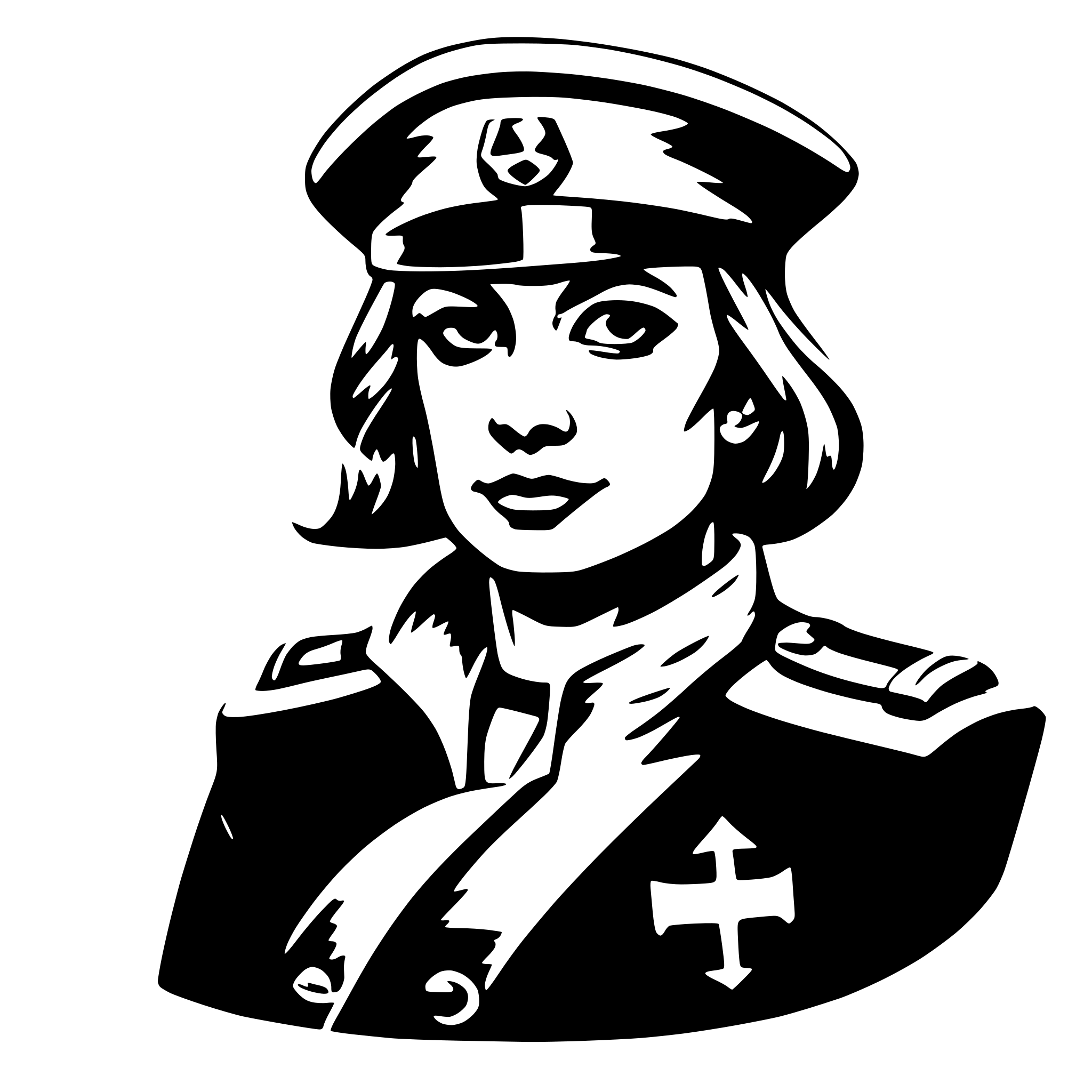 AI-generated SVG of 'captain'