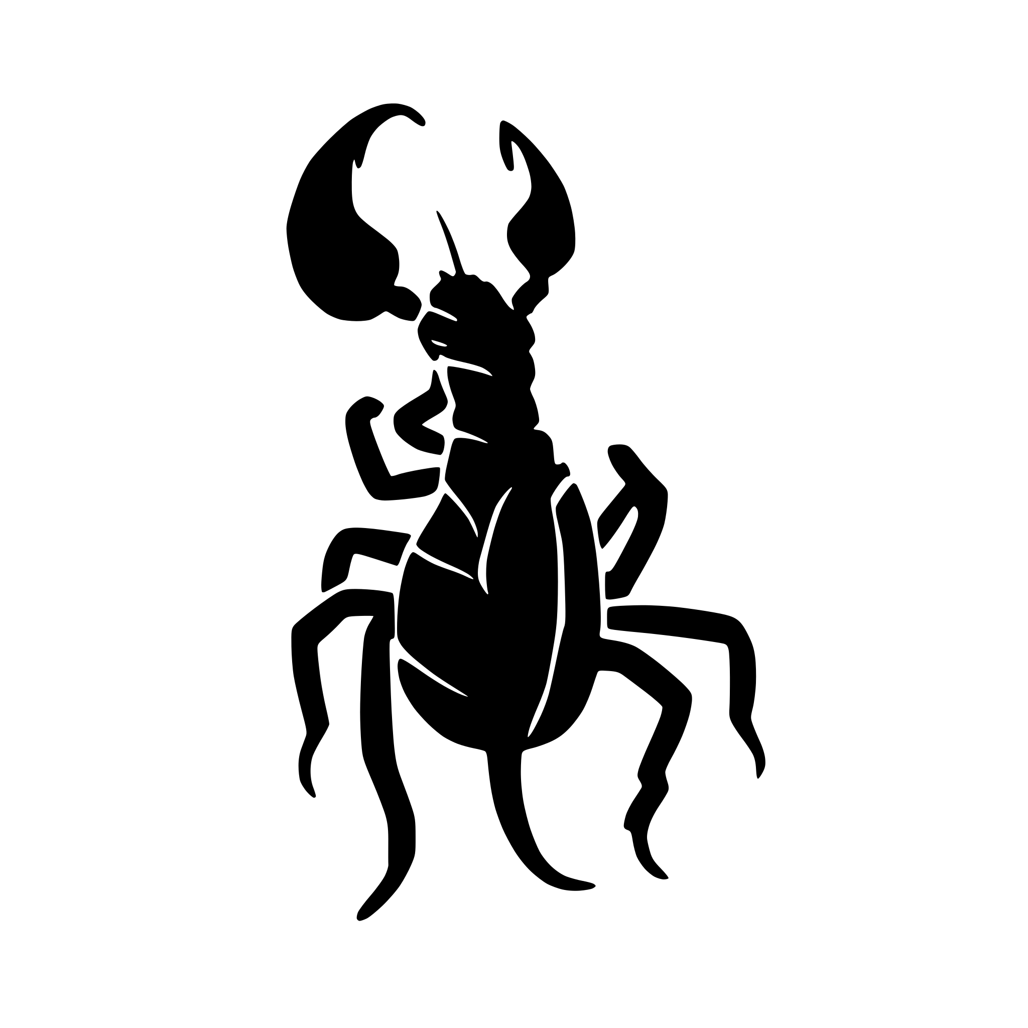 AI-generated SVG of a scorpion