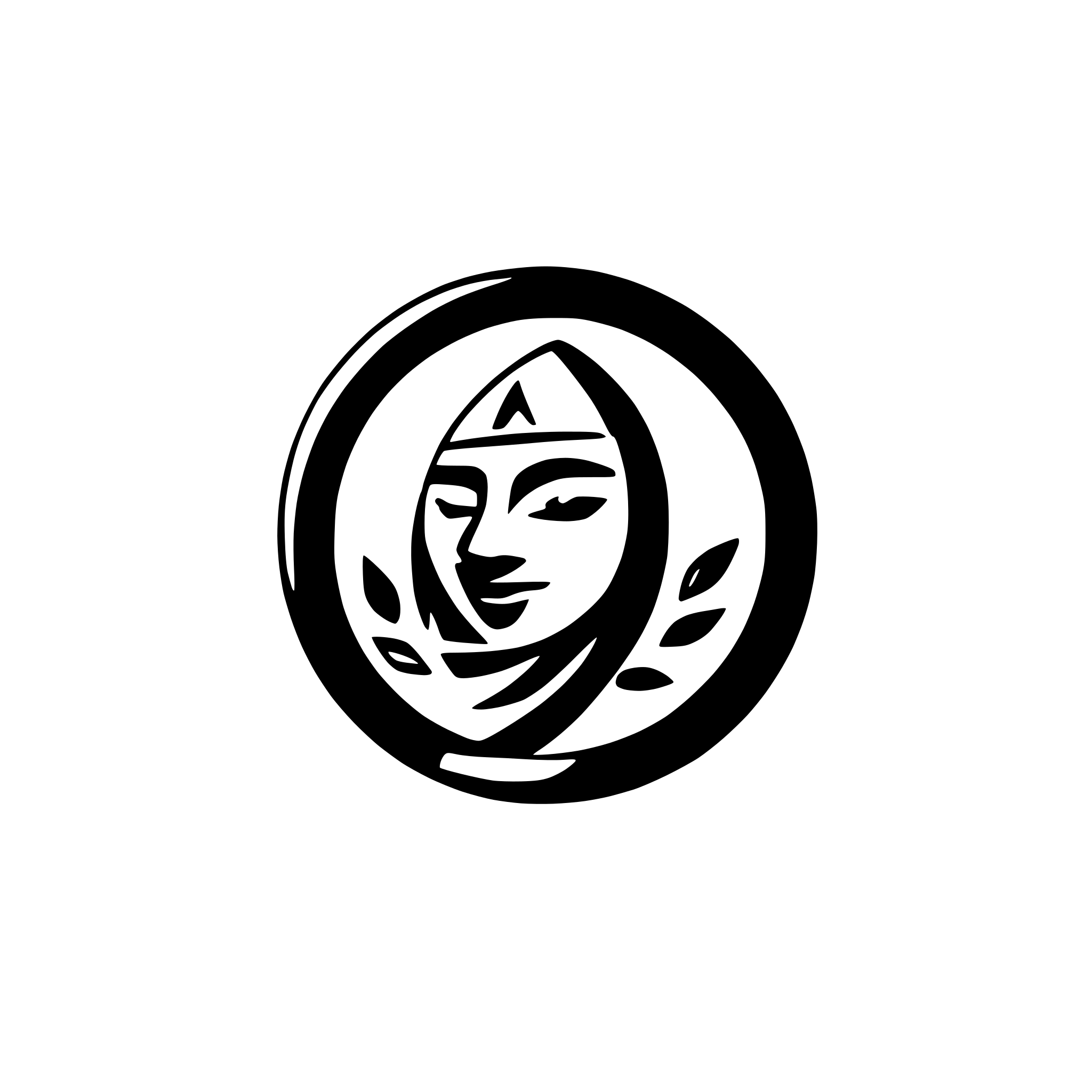 AI-generated SVG of a oriental pattern assassins logo