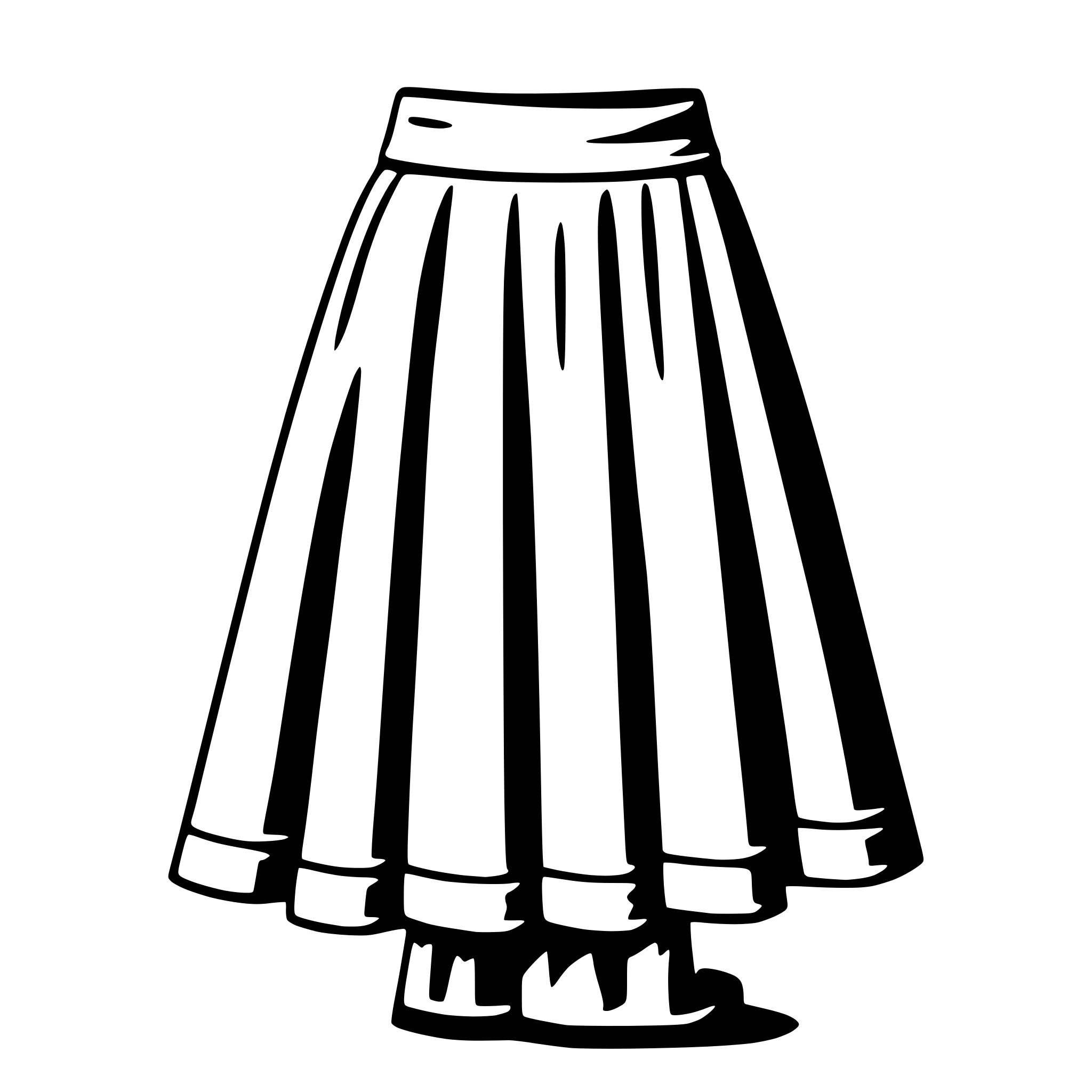 AI-generated SVG of a skirt