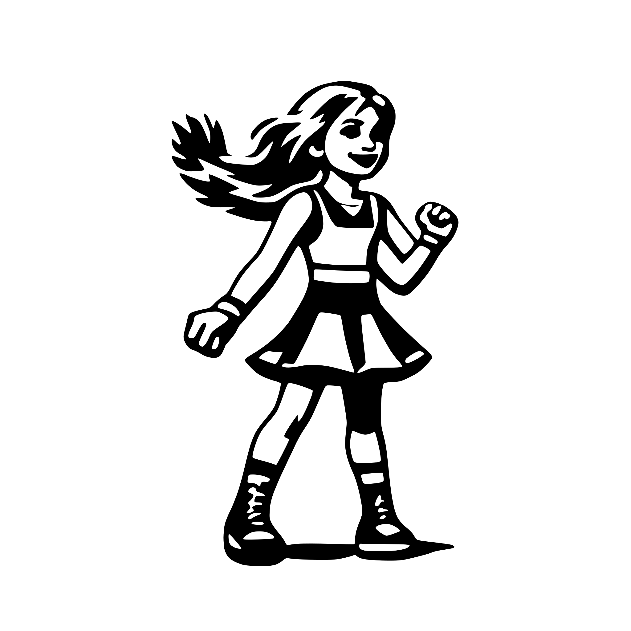 AI-generated SVG of 'cheerleading'