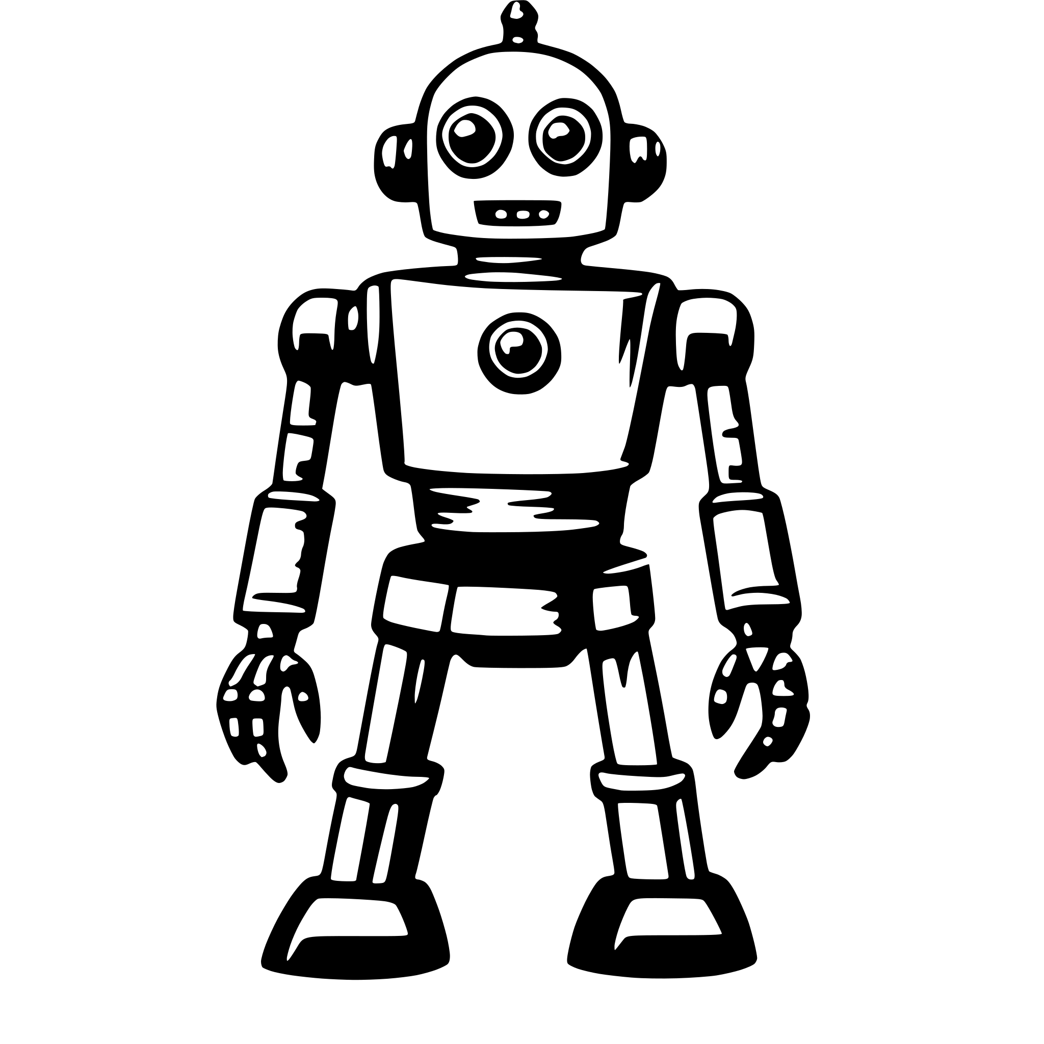 AI-generated SVG of a robot