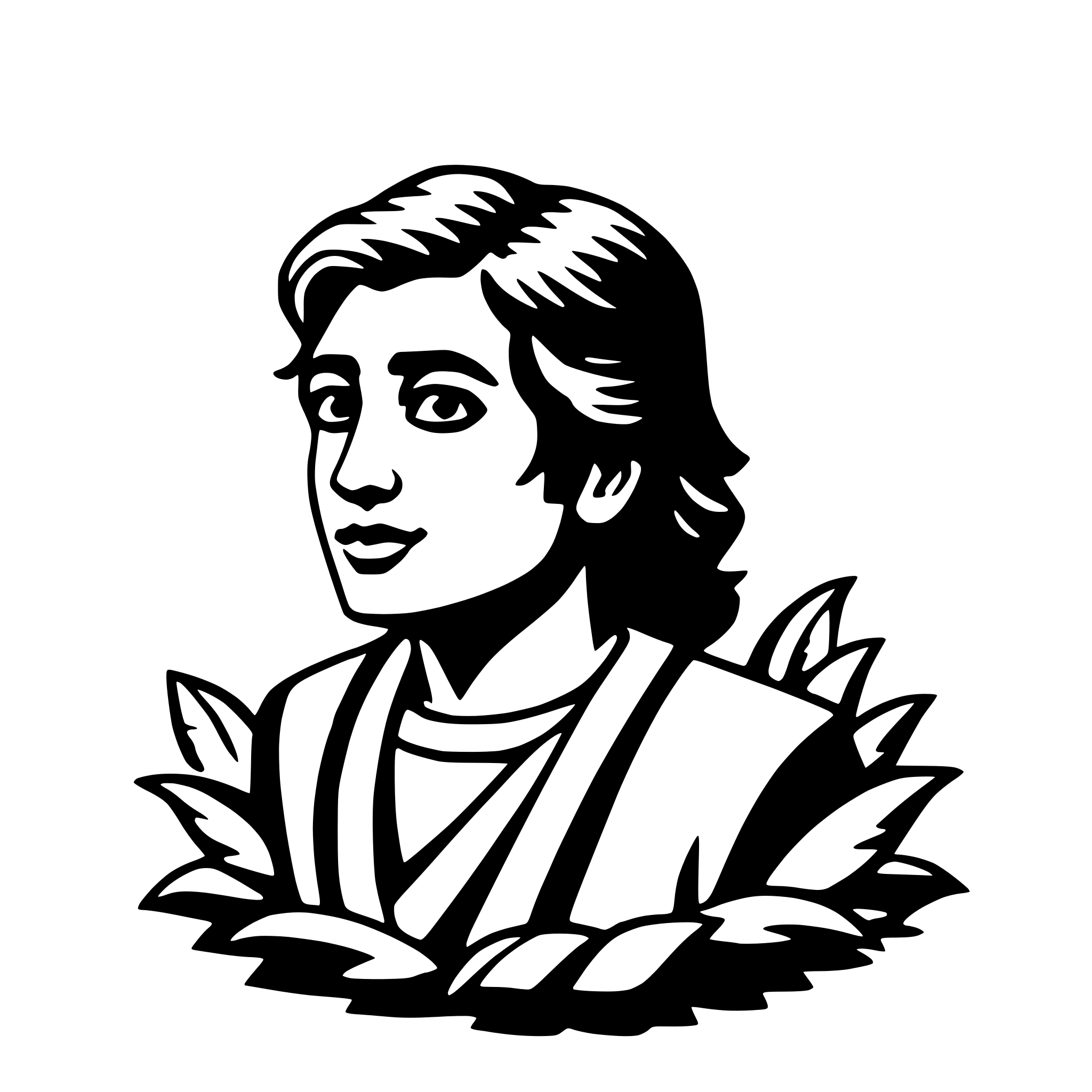 AI-generated SVG of a surya