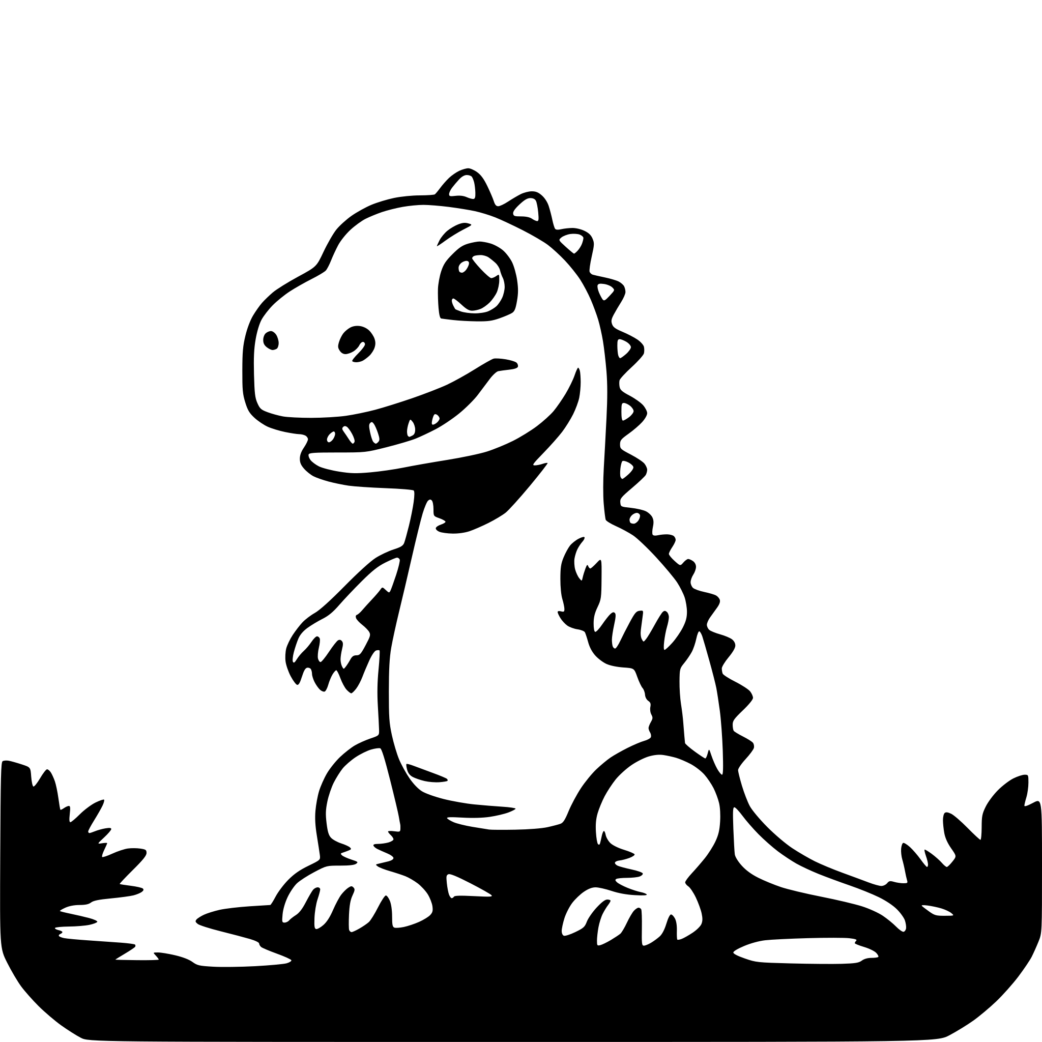 AI-generated SVG of 'baby dino'