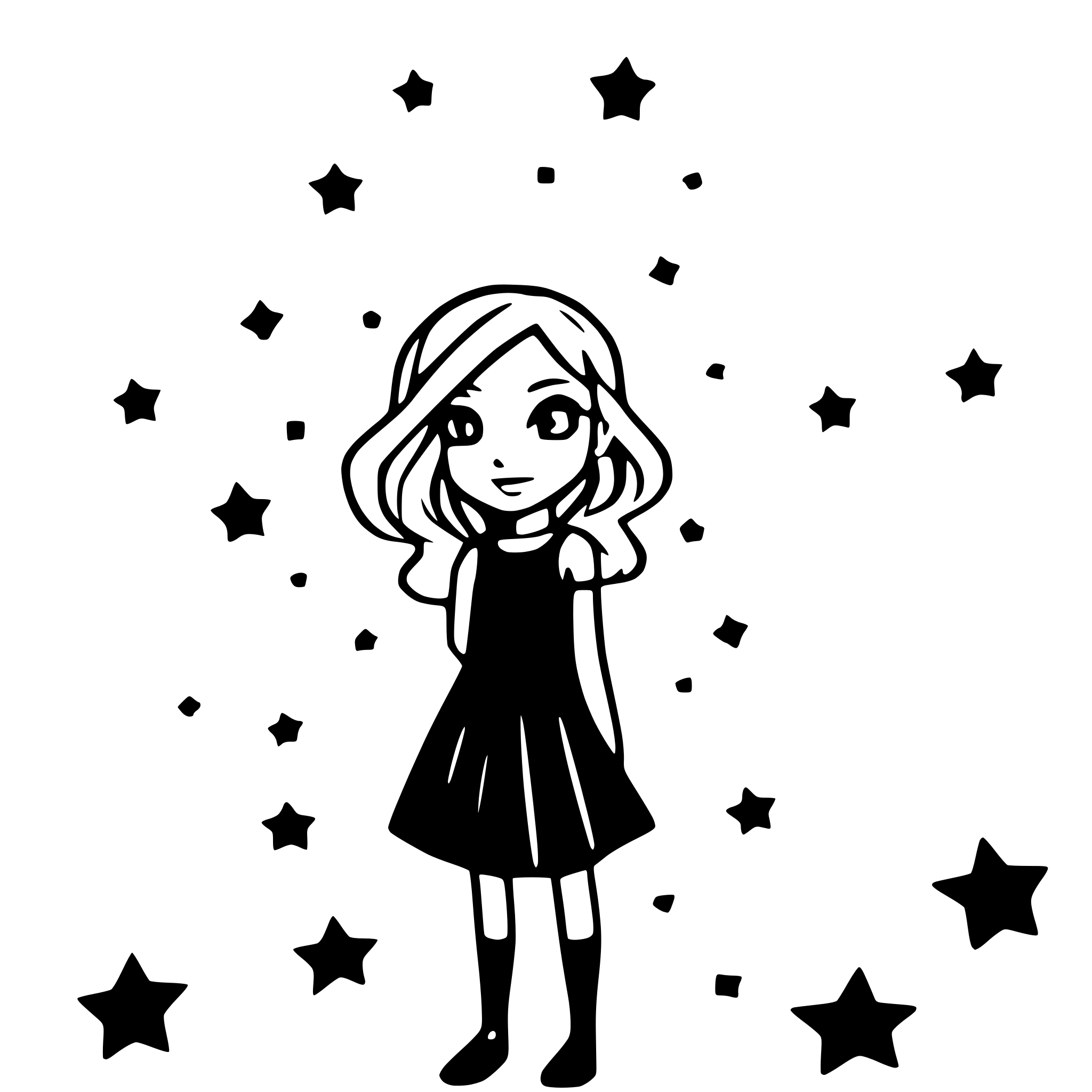 AI-generated SVG of 'scattered stars as a galaxy'