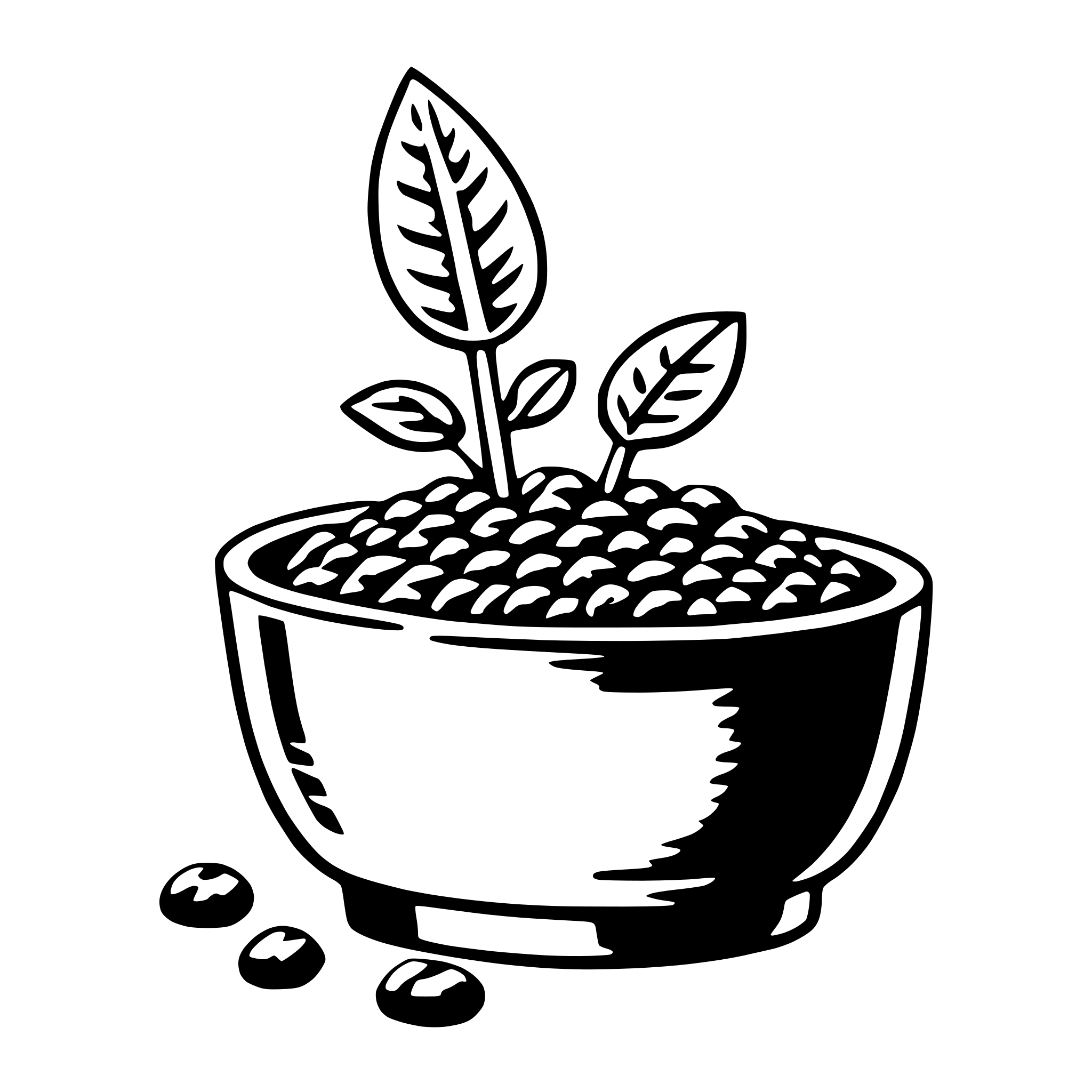 AI-generated SVG of a chia seed