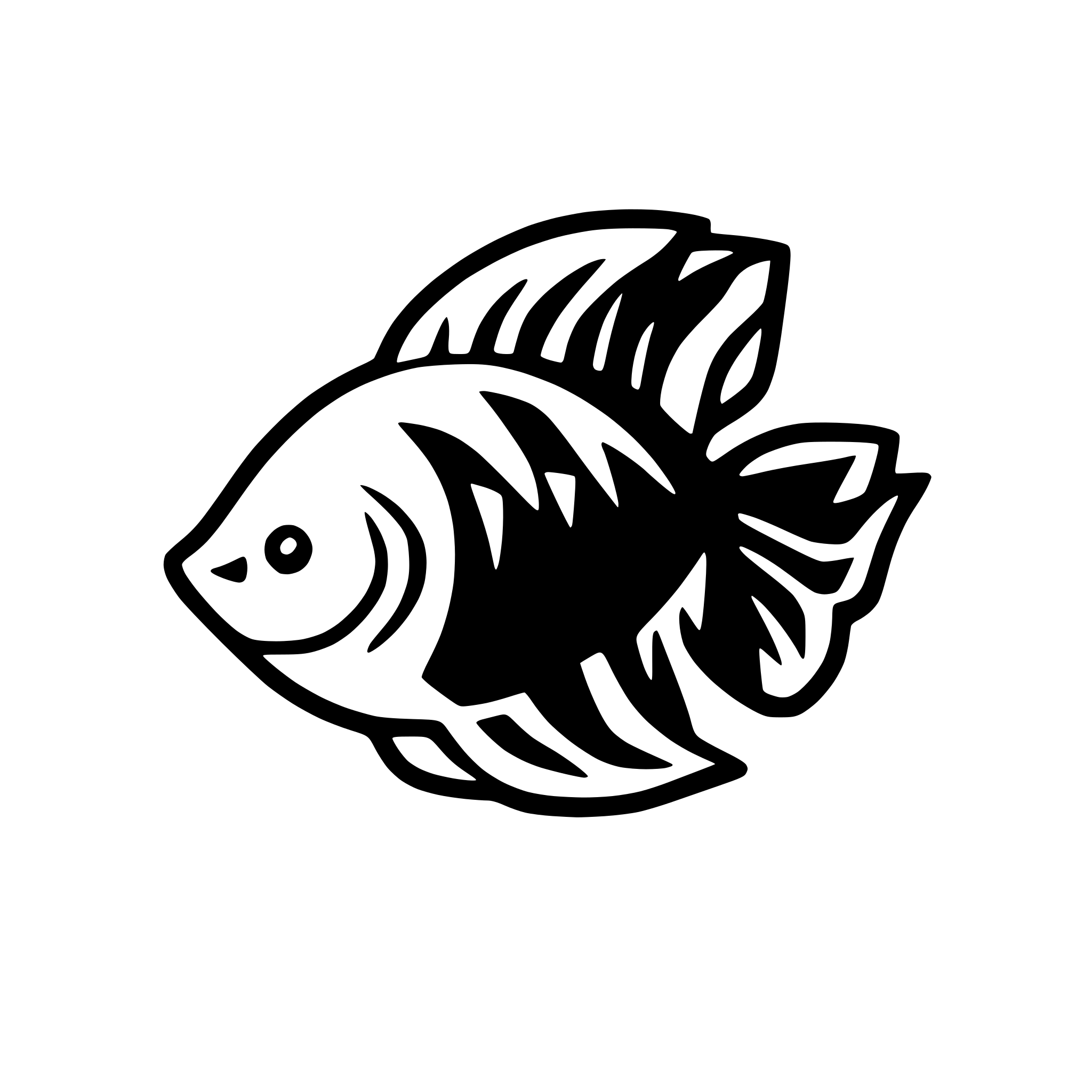 AI-generated SVG of a betta fish icon