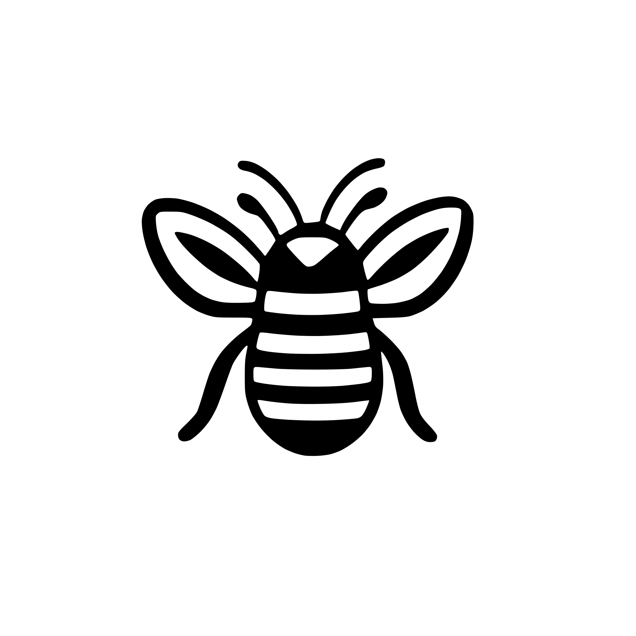 AI-generated SVG of a bee