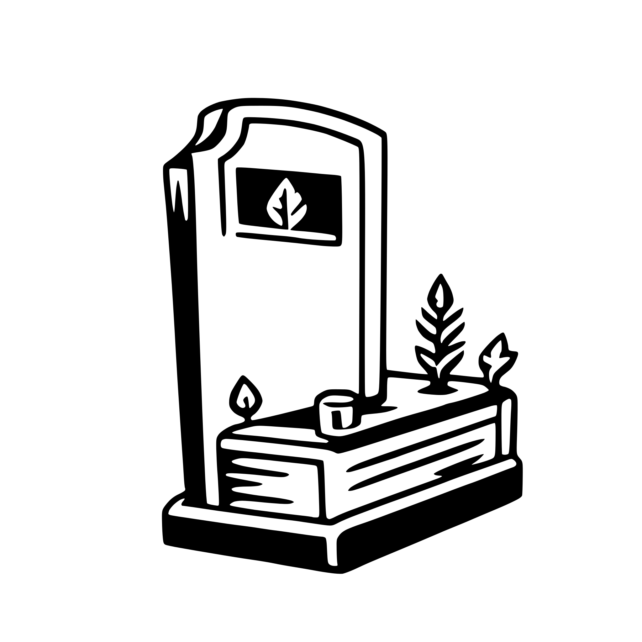 AI-generated SVG of a pamphlet
