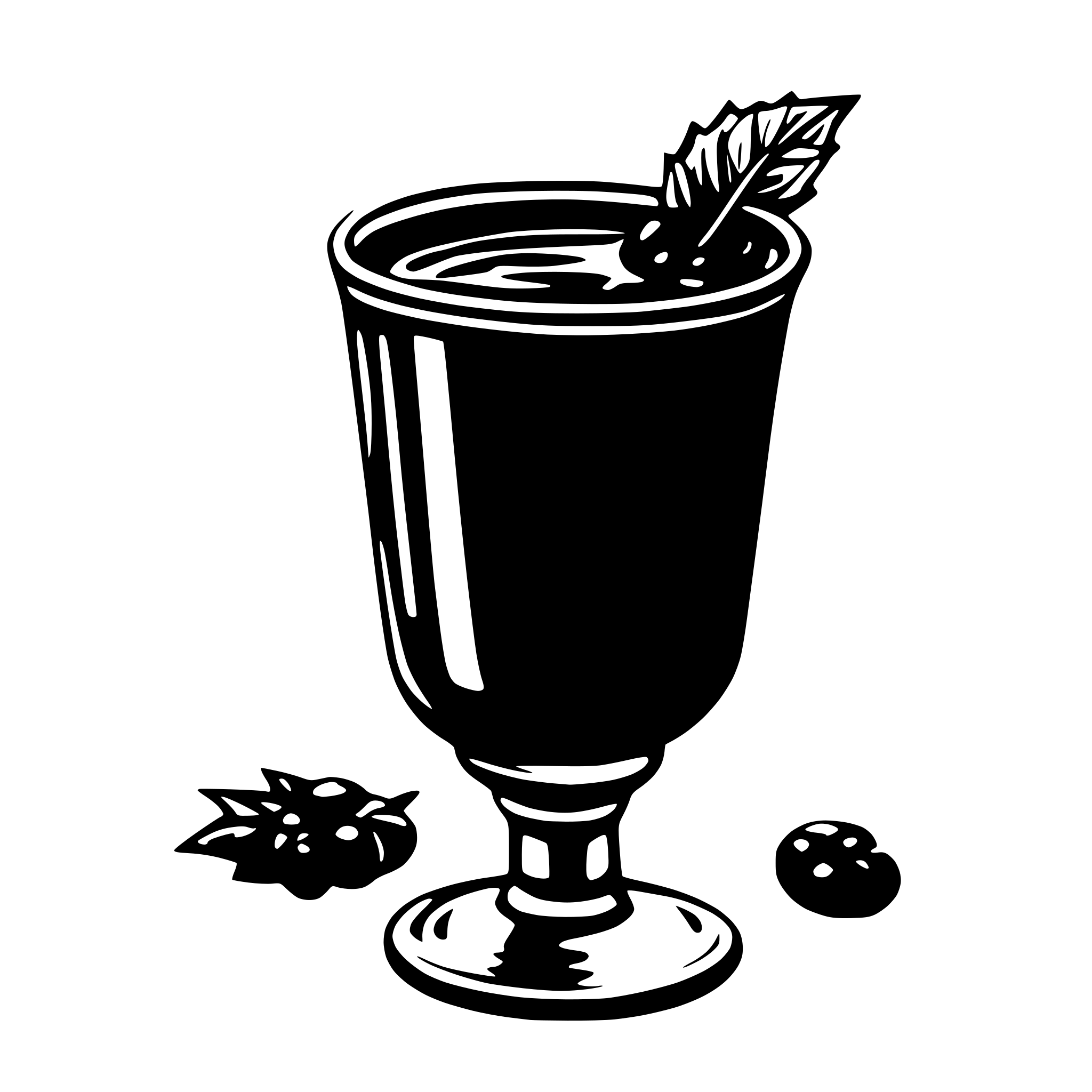 AI-generated SVG of a simple mulled wine cup
