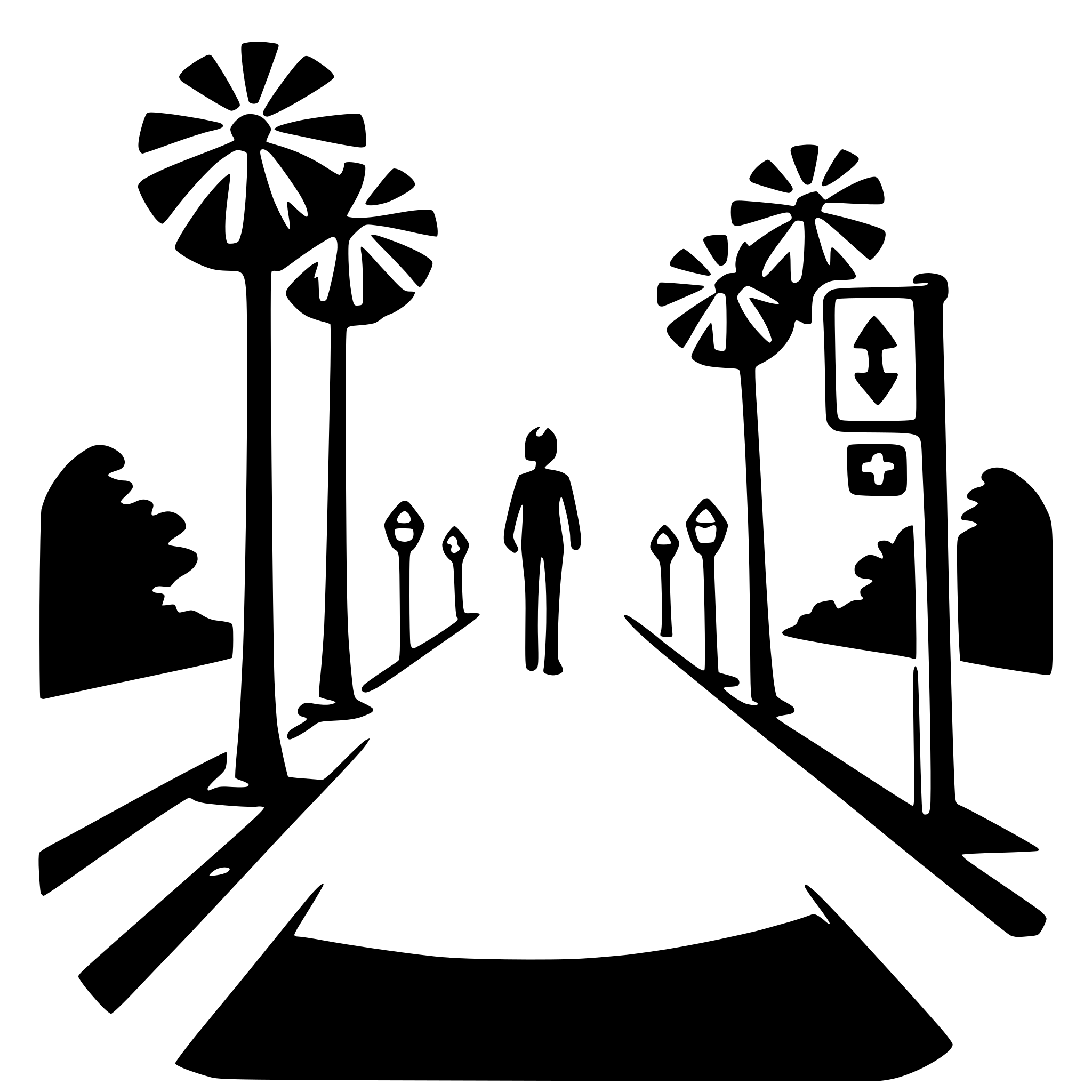 AI-generated SVG of a crosswalk sign