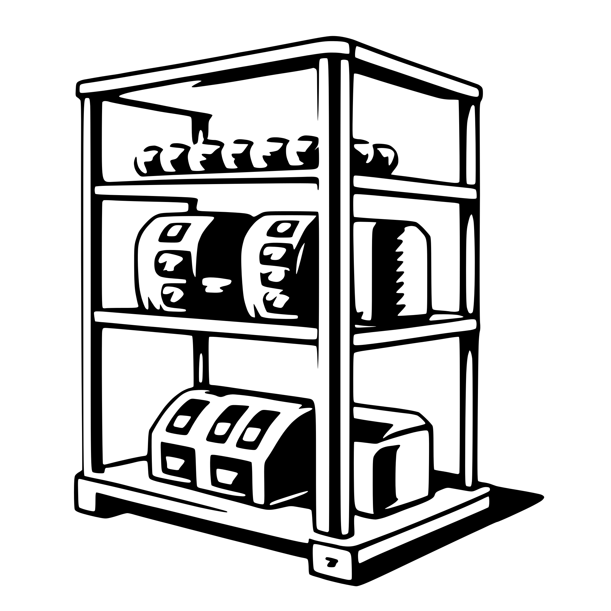 AI-generated SVG of 'rack'