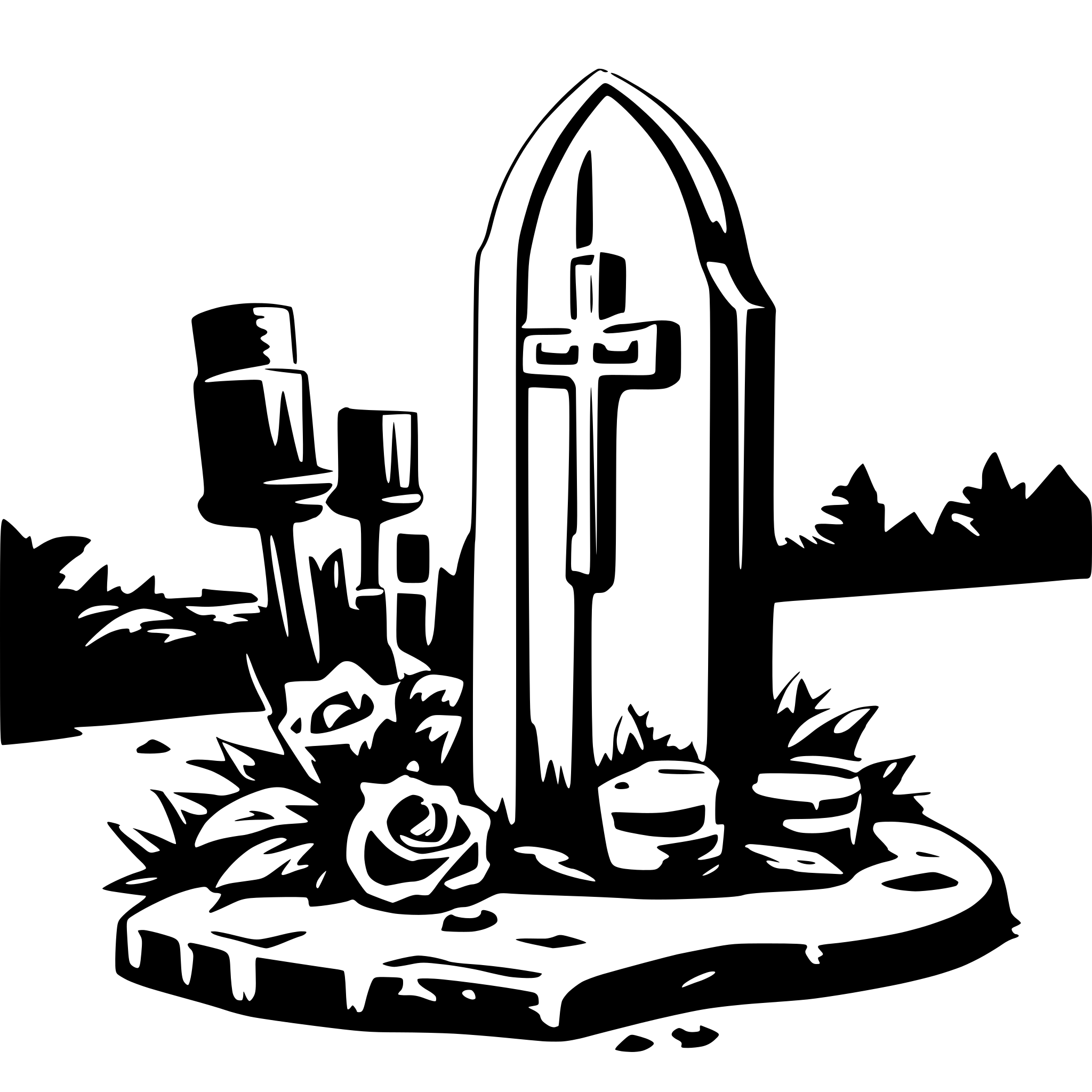 AI-generated SVG of 'Rest in Peace'