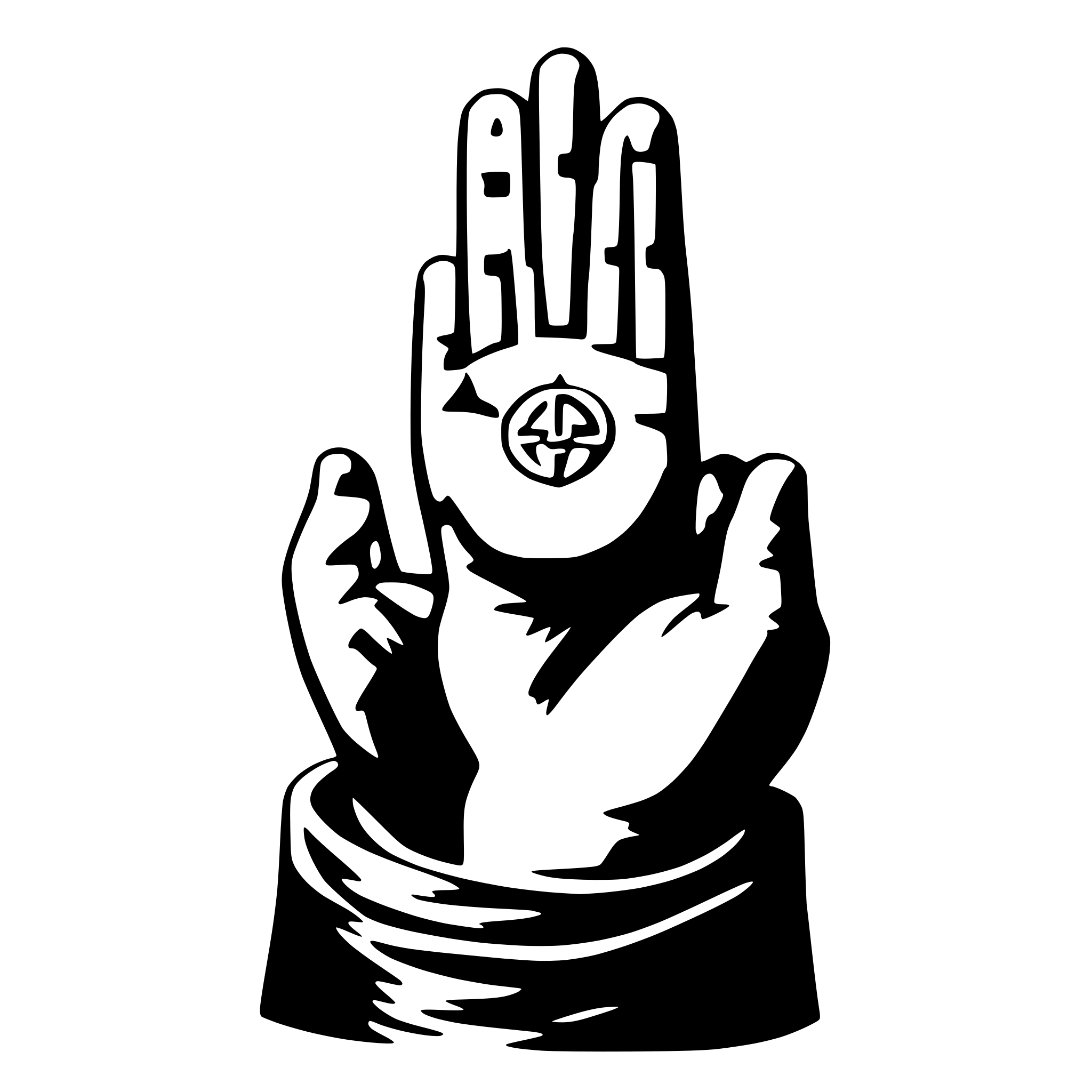AI-generated SVG of a blessing