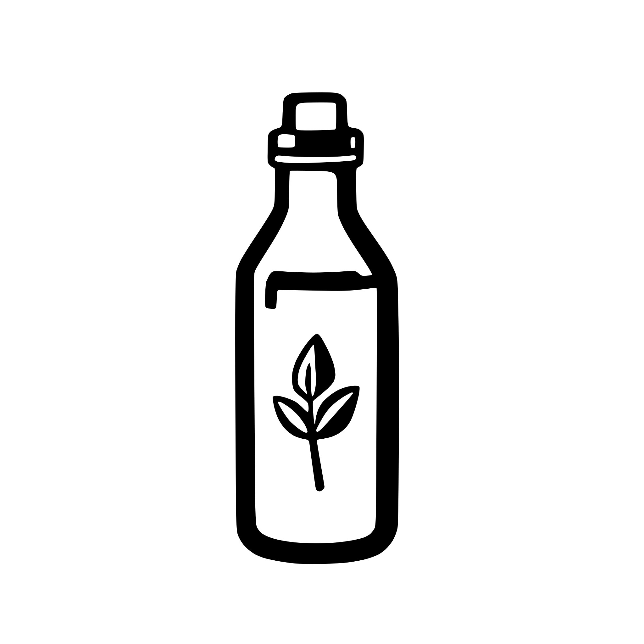 AI-generated SVG of 'bottle of vinegar, outlined'