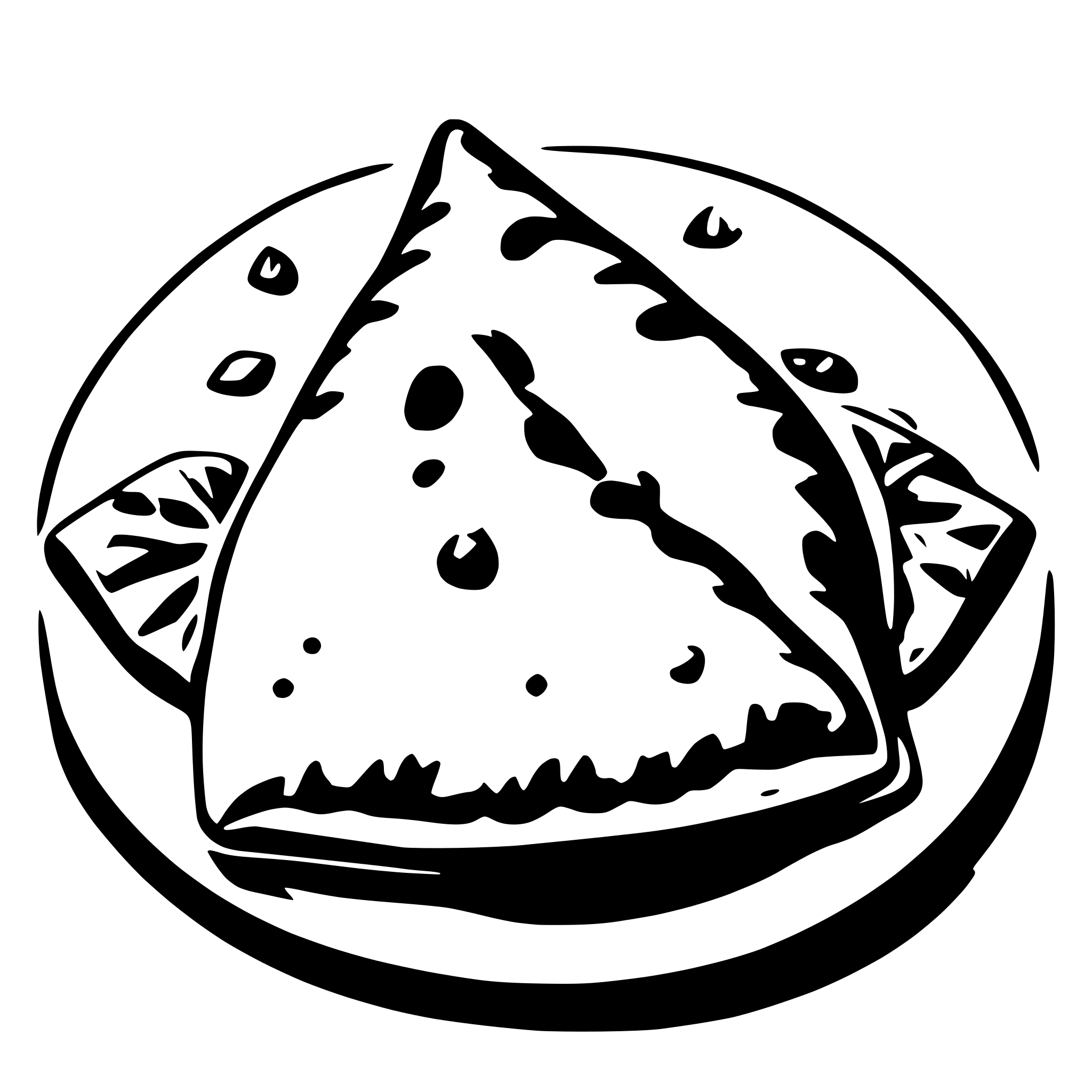 AI-generated SVG of a samosa