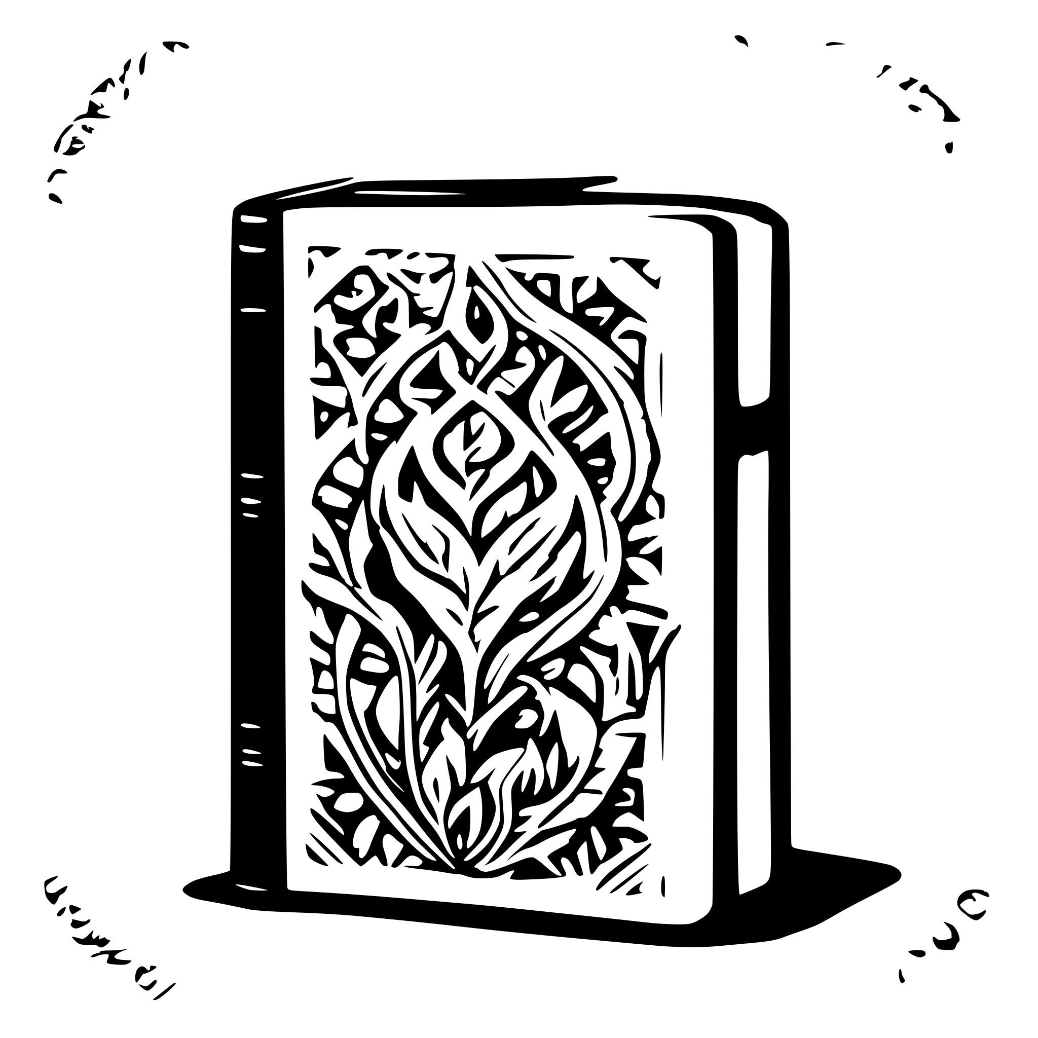 AI-generated SVG of 'single book'