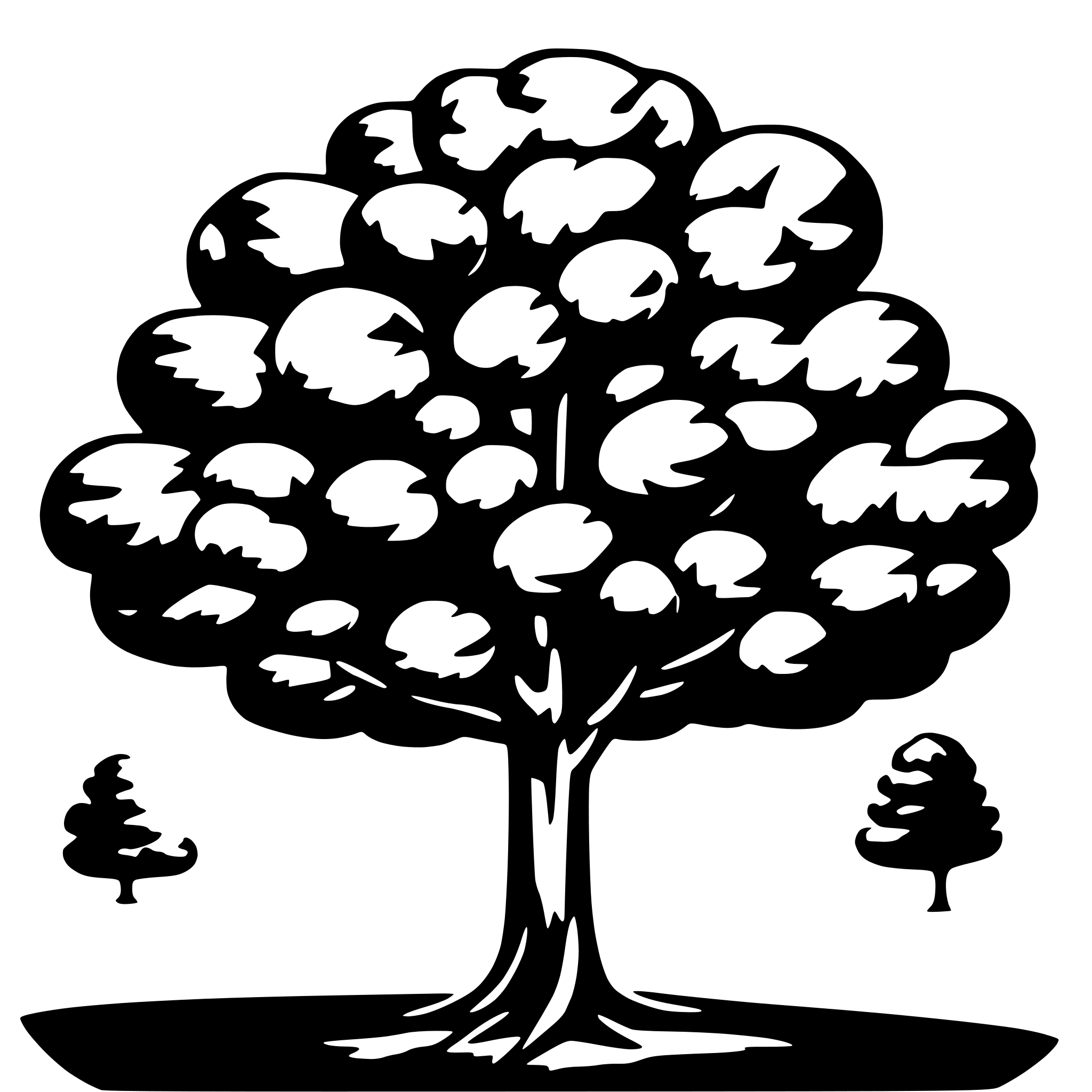 AI-generated SVG of 'Large apple tree'