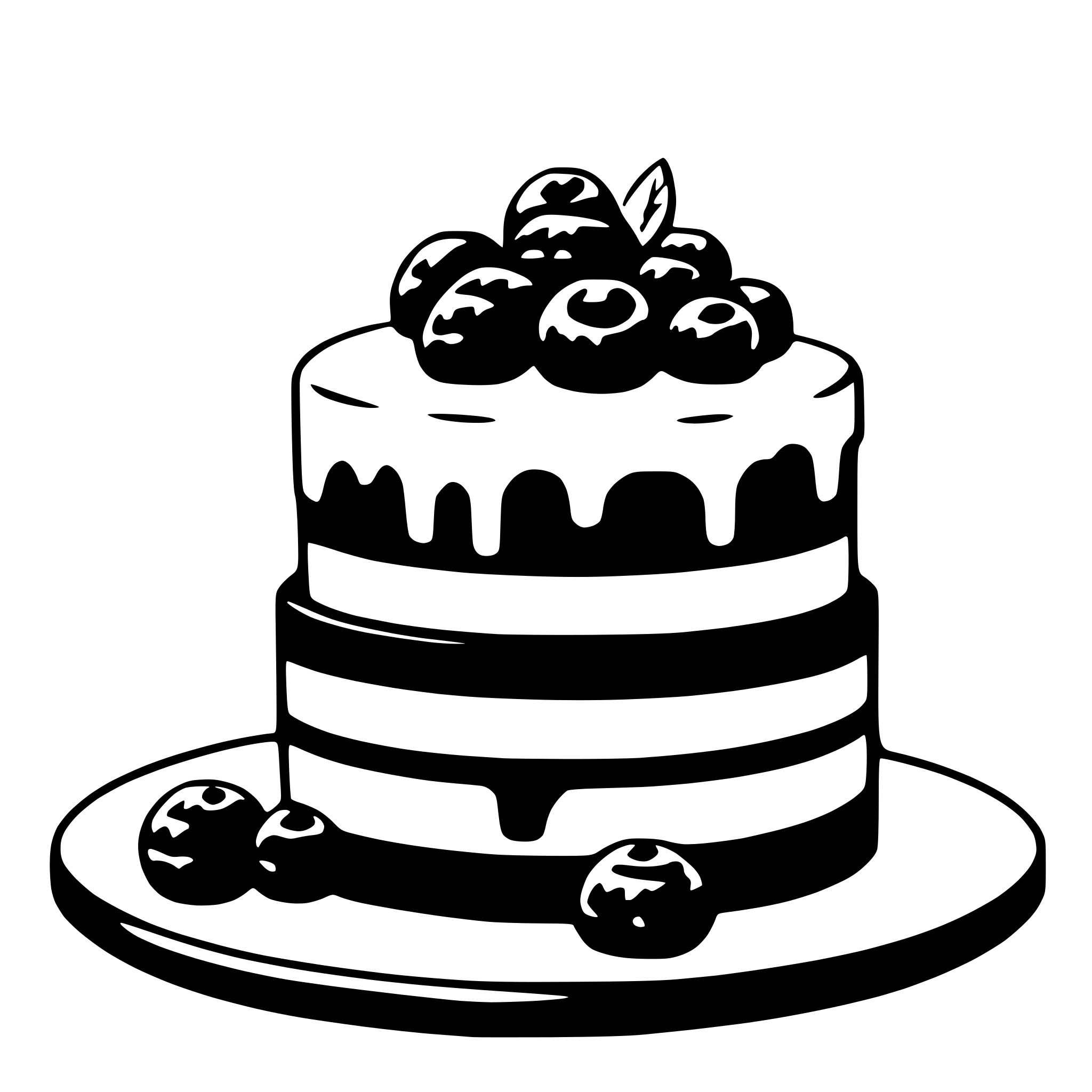 AI-generated SVG of 'cake'