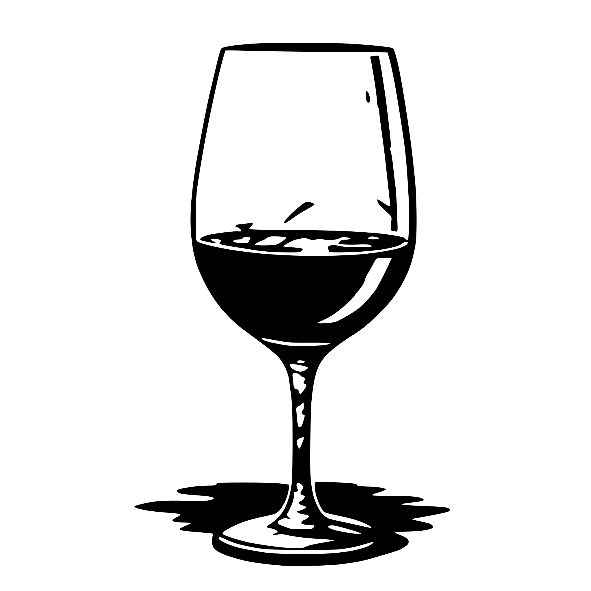 AI-generated SVG of 'fragile cracked wineglass red'