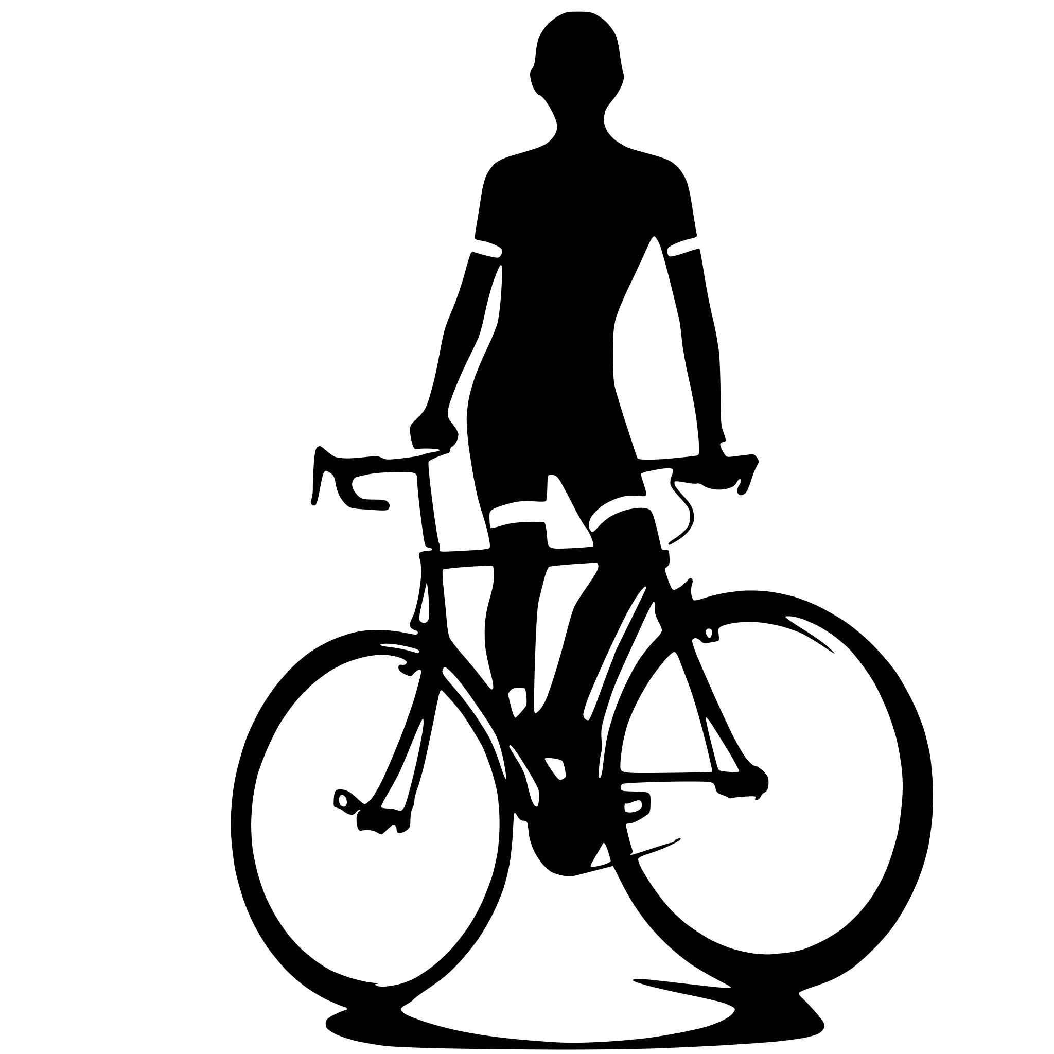 AI-generated SVG of a ### 9. Cycling Jerseys - **Shape**: Fitted, short-sleeve top designed for cycling. - **Key Features**:   - High collar or crew neck.   - Short sleeves with straight cuffs.   - Fitted silhouette with a longer back hem (for leaning forward while cycling).   - Optional back pockets (simplify as rectangular shapes). - **Stencil Lines**:   - Outline the collar, shoulder seams, and sleeve cuffs.   - Draw the side seams and curved back hem.   - Add rectangular shapes on the lower back for pockets.
