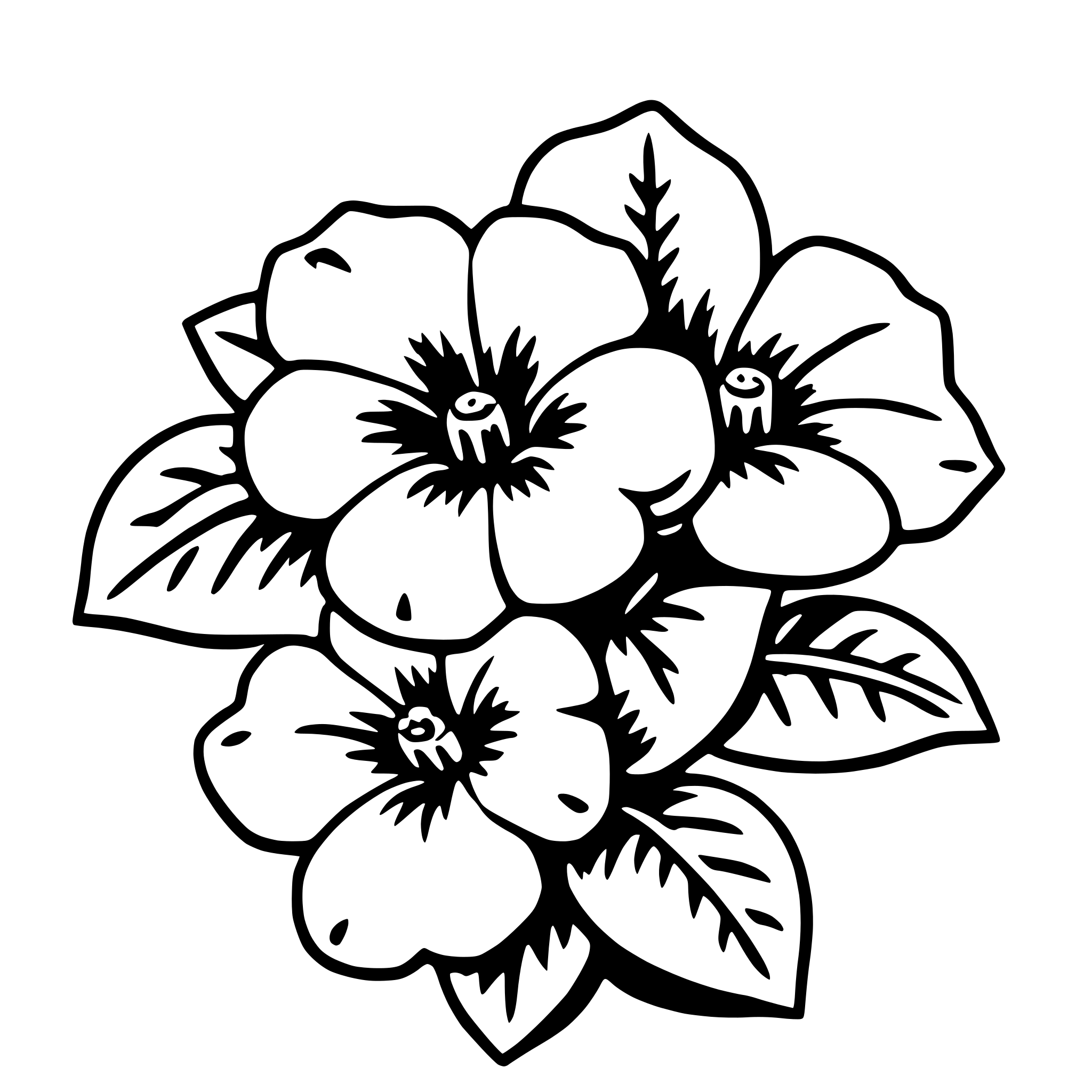 AI-generated SVG of 'petunia'